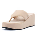 FitFlop Platfforms Wedge Damen Beige Sandalen