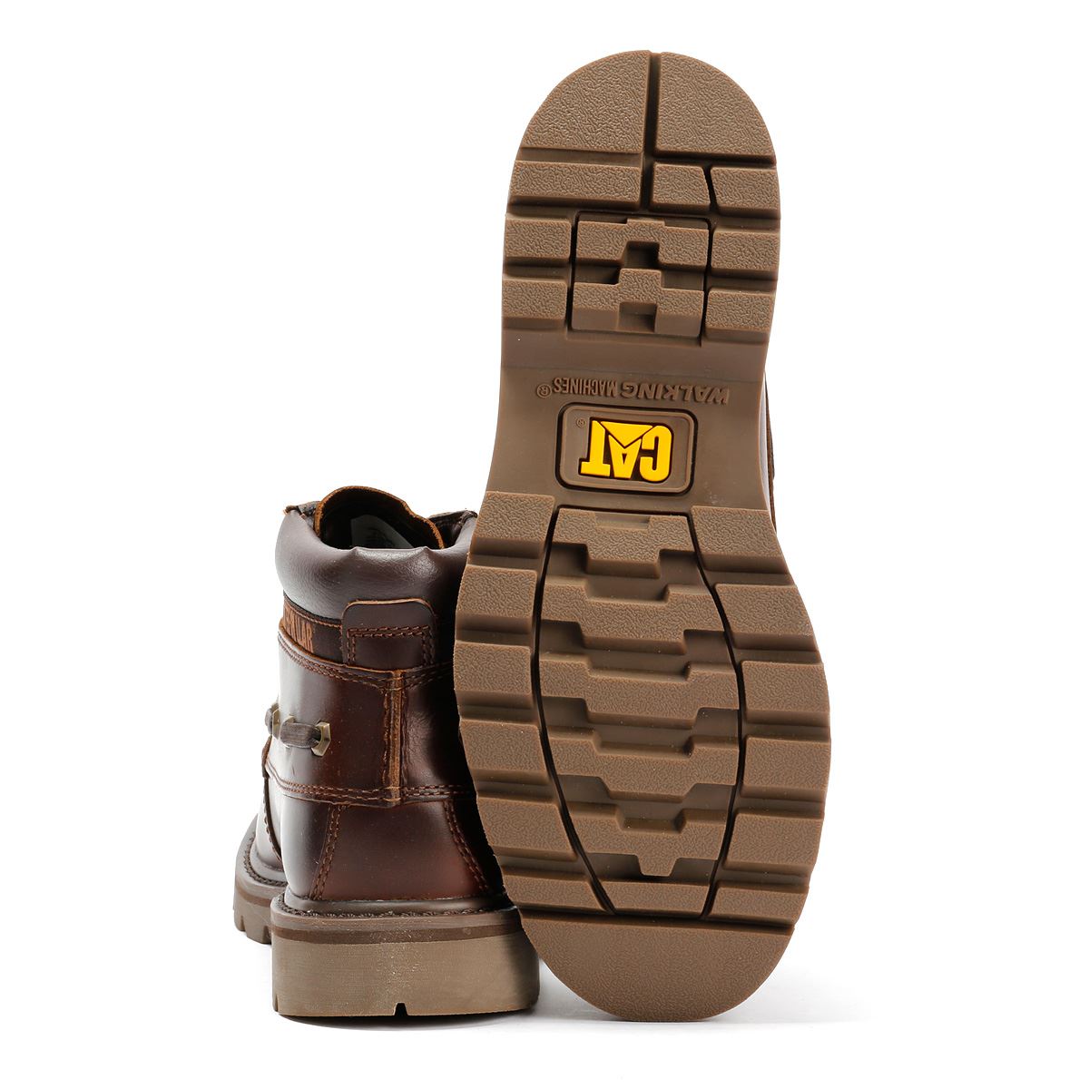 Caterpillar Colorado Boat Mid Leder Herren Braune Stiefel