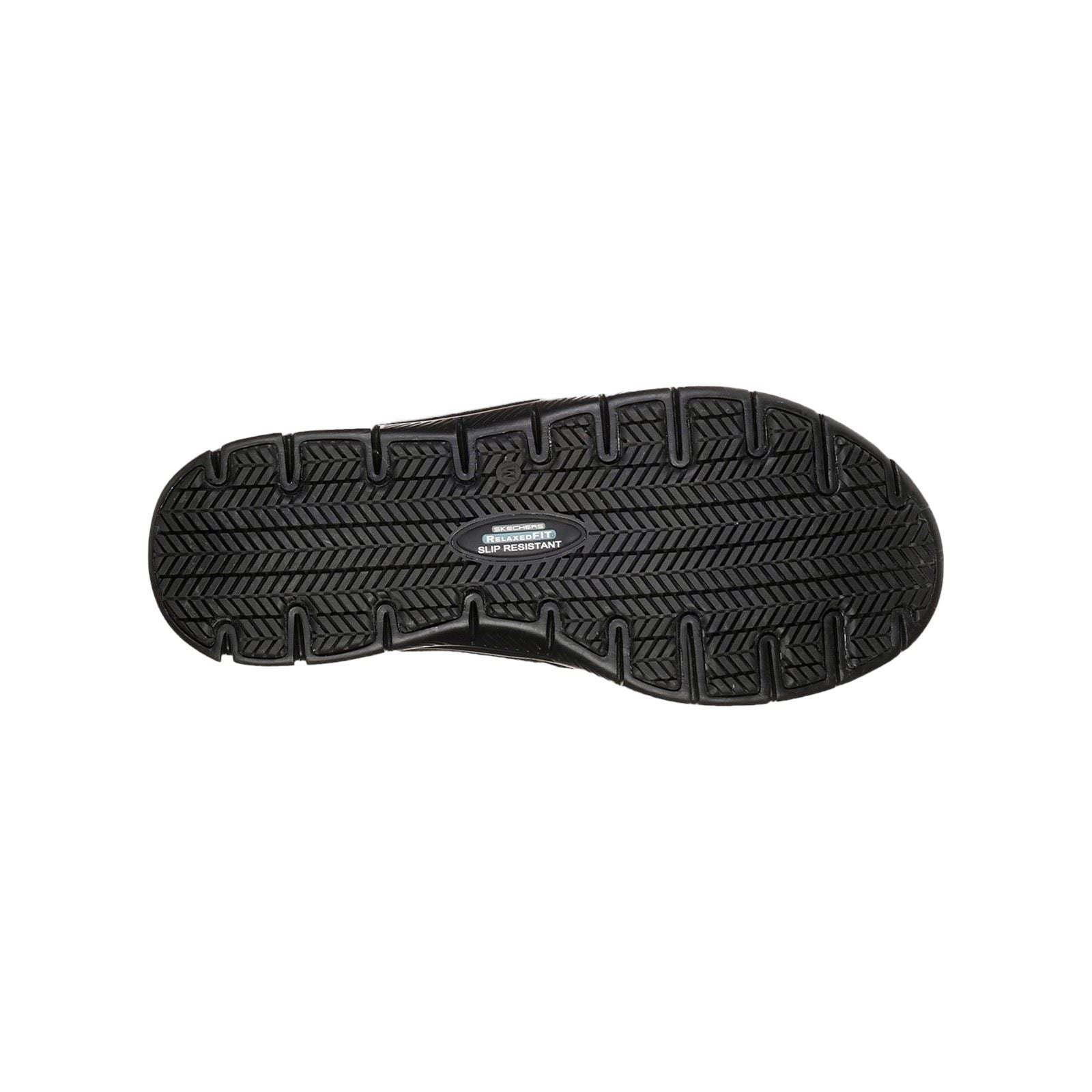 Skechers Workwear Cozard Sr Leder Frauen Schwarze Sicherheits Sneaker