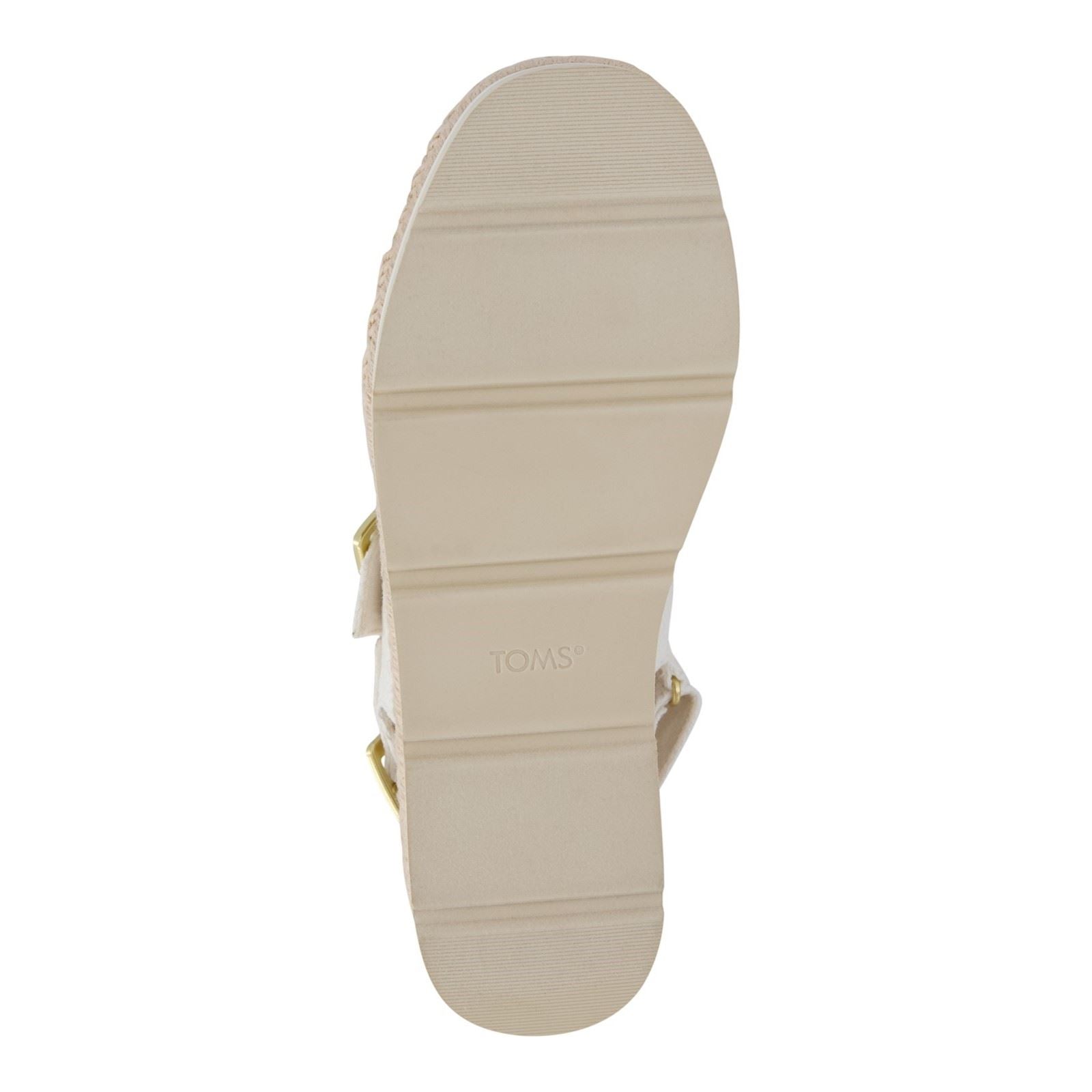 TOMS Giana Textil Damen Weiße Strand Sandalen