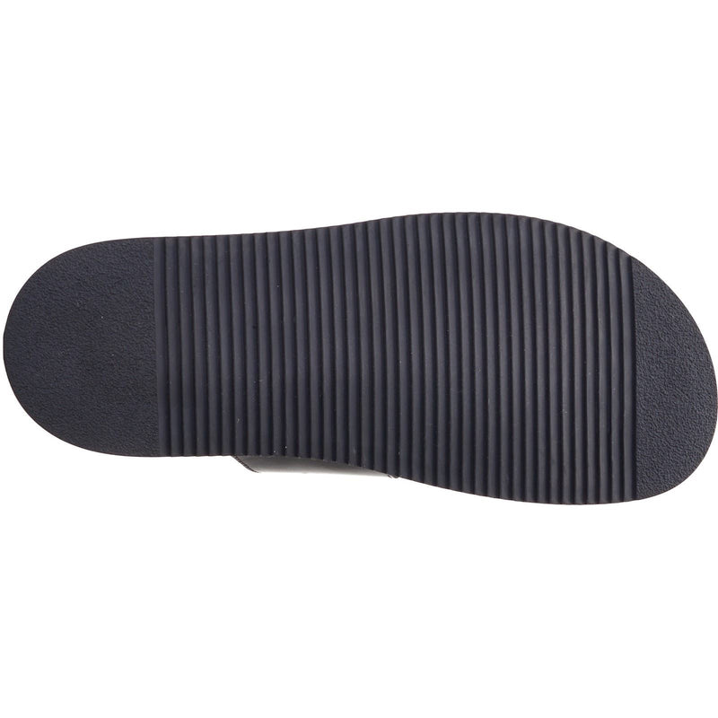 Base London Maven Herren Sandalen Aus Schwarzem Leder