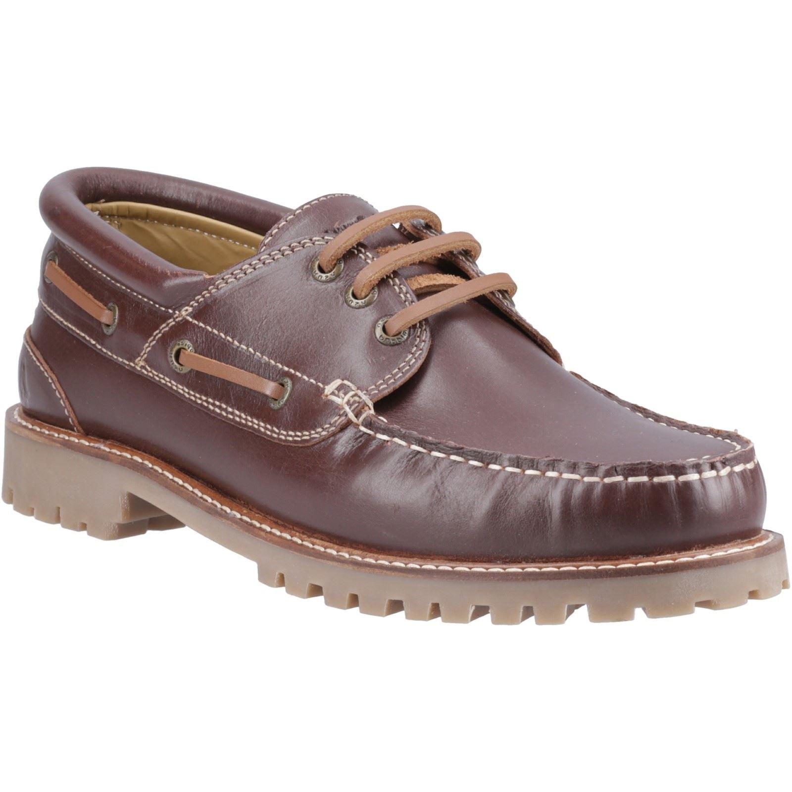 Hush Puppies Weston Herren Bootsschuhe Aus Braunem Leder