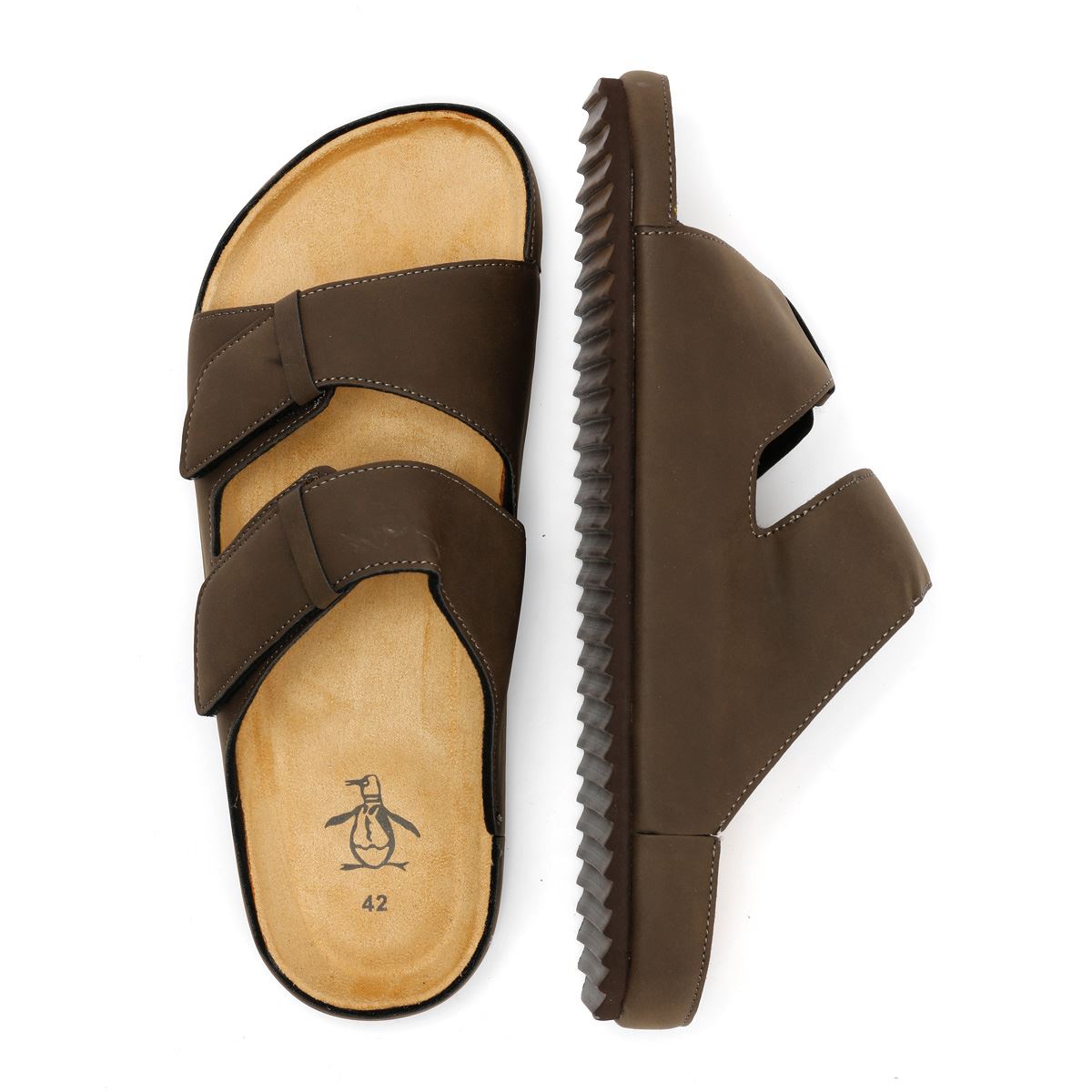 Penguin Panache Herren Braune Sandalen