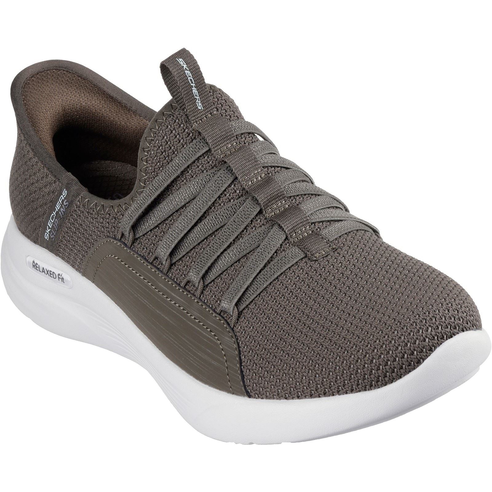 Skechers Relaxed Fit Sport Ballet Chic Textile Damen Olivgrüne Sneakers