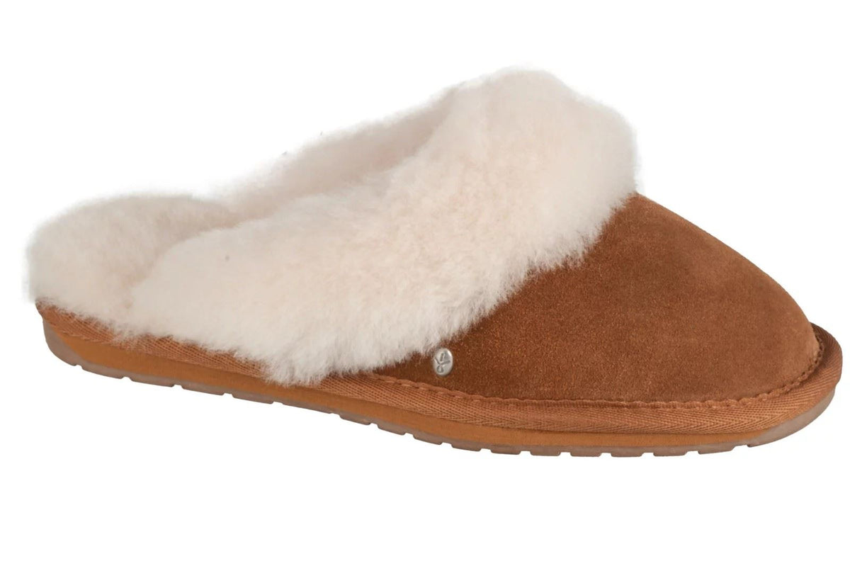 Emu Australia Jolie Wildleder Damen Braune Hausschuhe