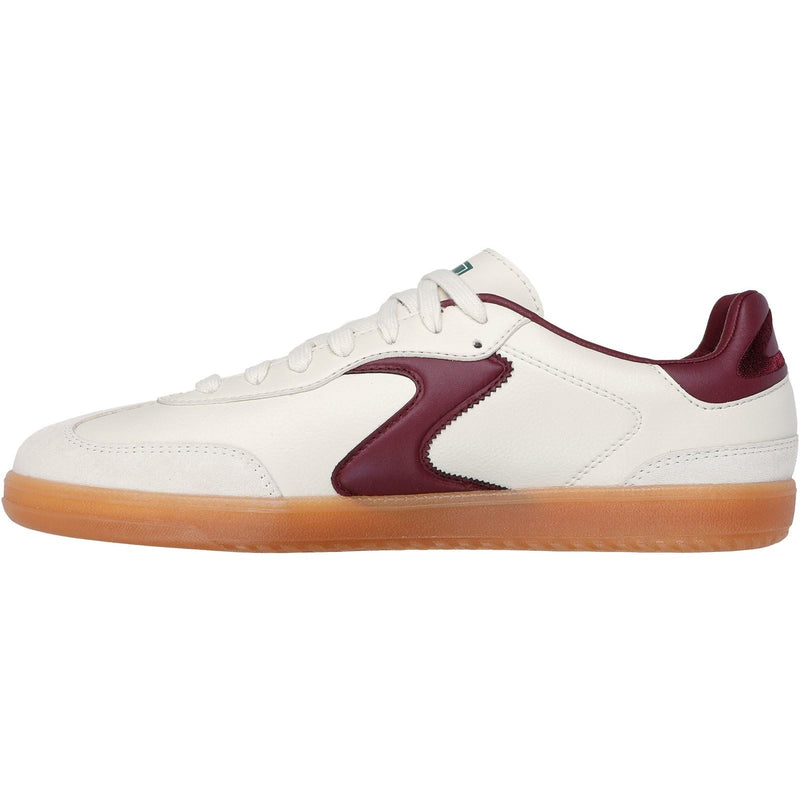 Skechers Hotshot Pyke Synthetische Herren Natur/Burgunder Sneaker.