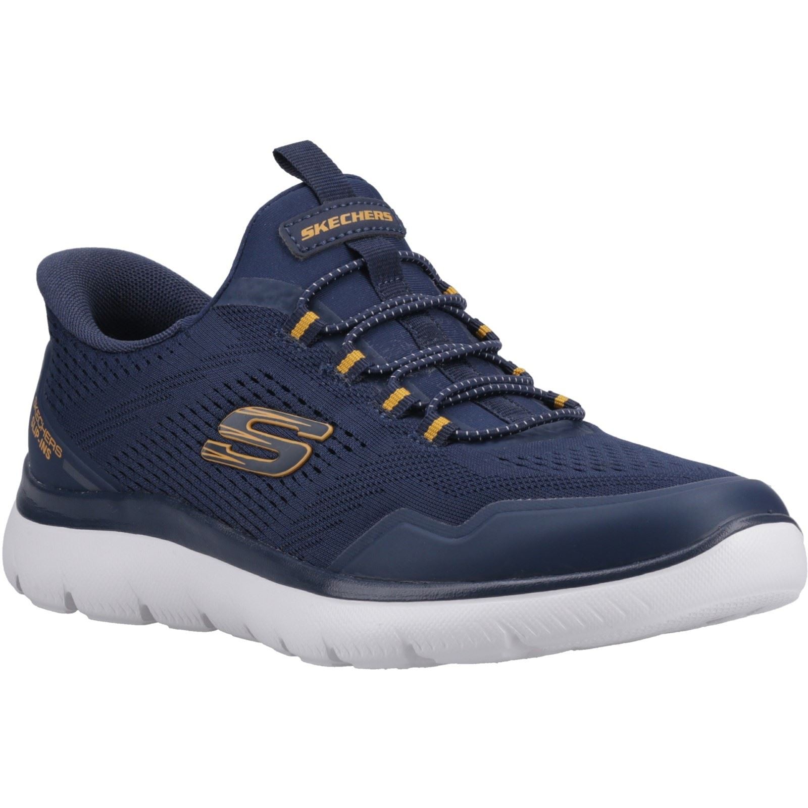 Skechers Summits Top Rate Herren Sneaker In Marineblau/gelb