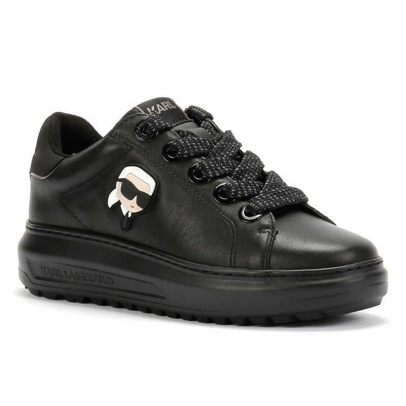 Karl Lagerfeld Kapri Lug Karl NFT Lo Lace Damen Sneaker Aus Schwarzem Leder