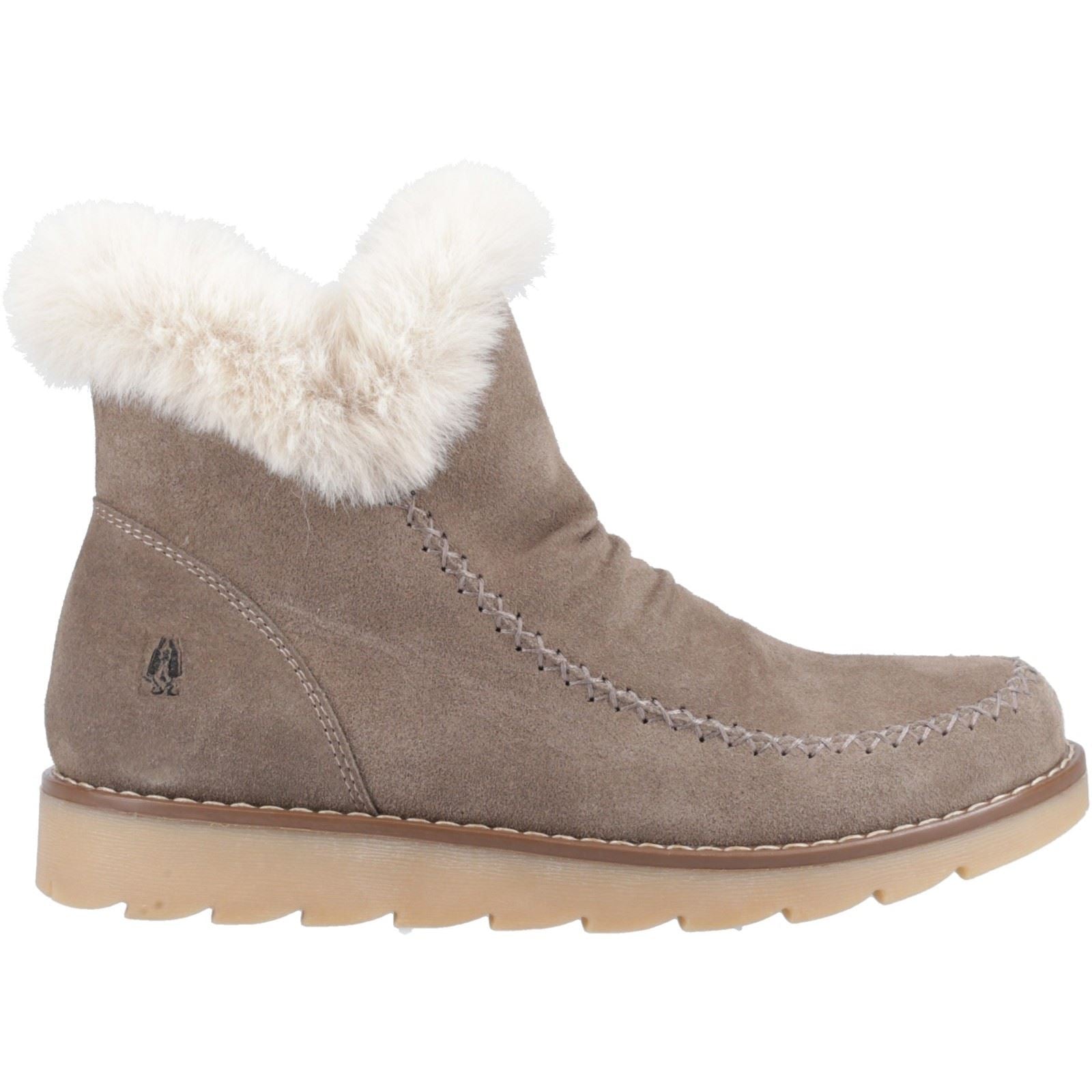 Hush Puppies Moira Wildleder Damen Stiefel In Taubengrau