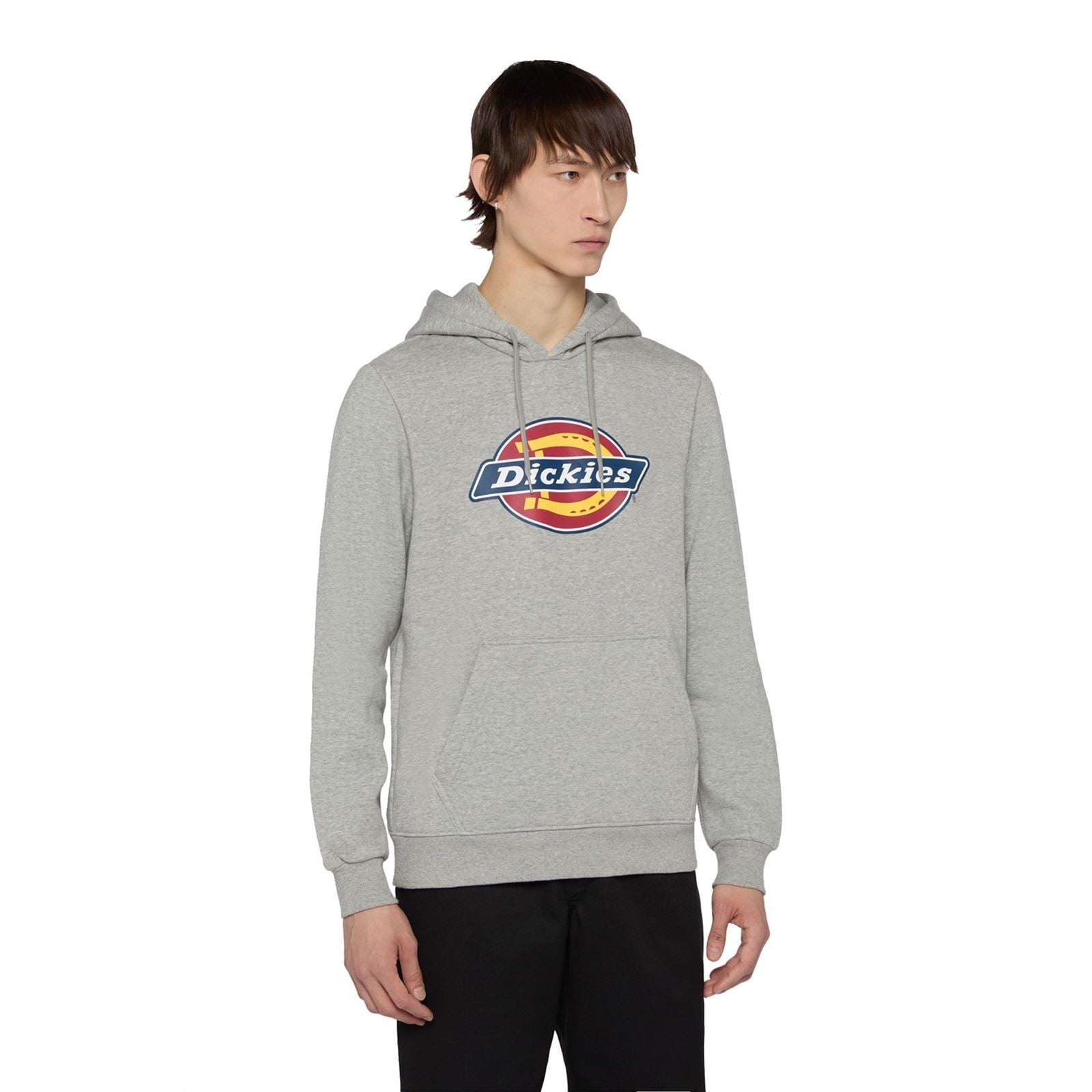 Dickies Icon Logo Hoodie Unisex Erwachsene Graues Kapuzensweatshirt