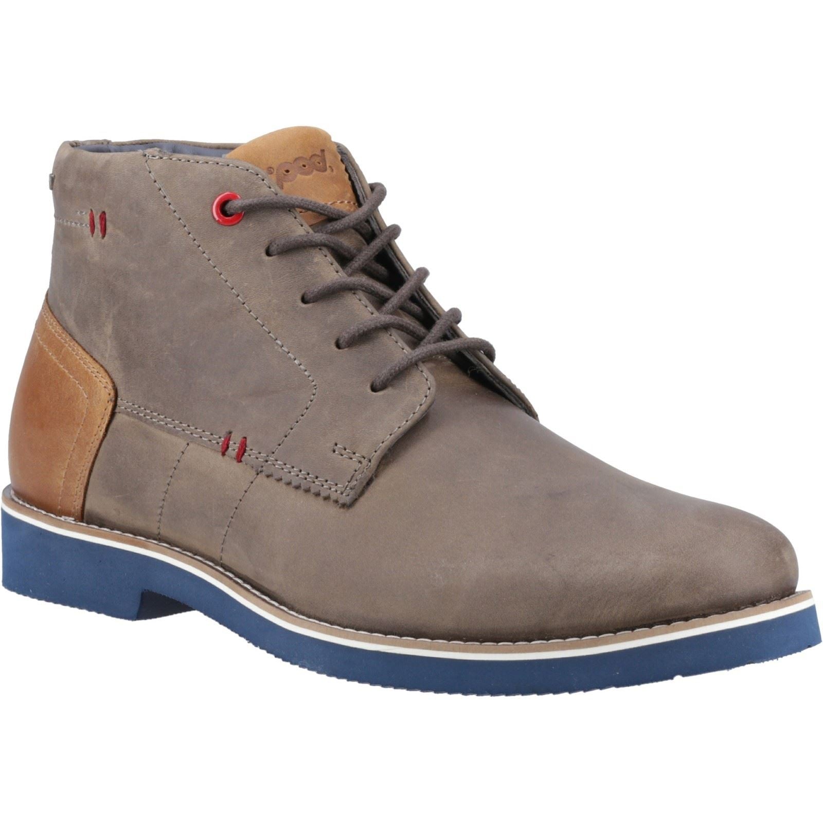 Pod Aries Leder-Herrenstiefel In Grau