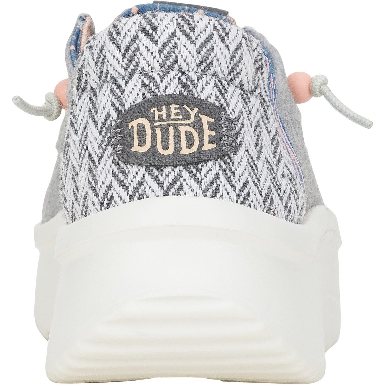 HEYDUDE Wendy Peak Chambray Woven Polyester Damen Graue Slipper
