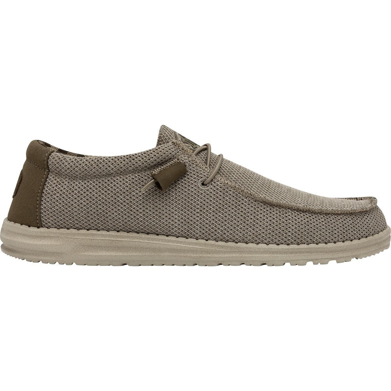 HEYDUDE Wally Sox Herren Bootsschuhe Aus Kunst-Wildleder In Beige