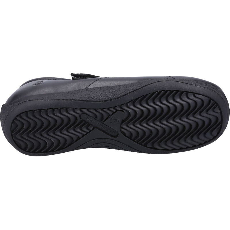 Hush Puppies Aria SNR Mädchenschuhe Aus Schwarzem Leder