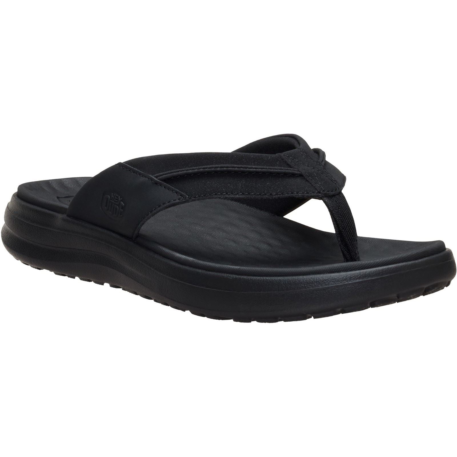 HEYDUDE Finn Flip Polyurethan Herren Schwarze Farbe Sandalen
