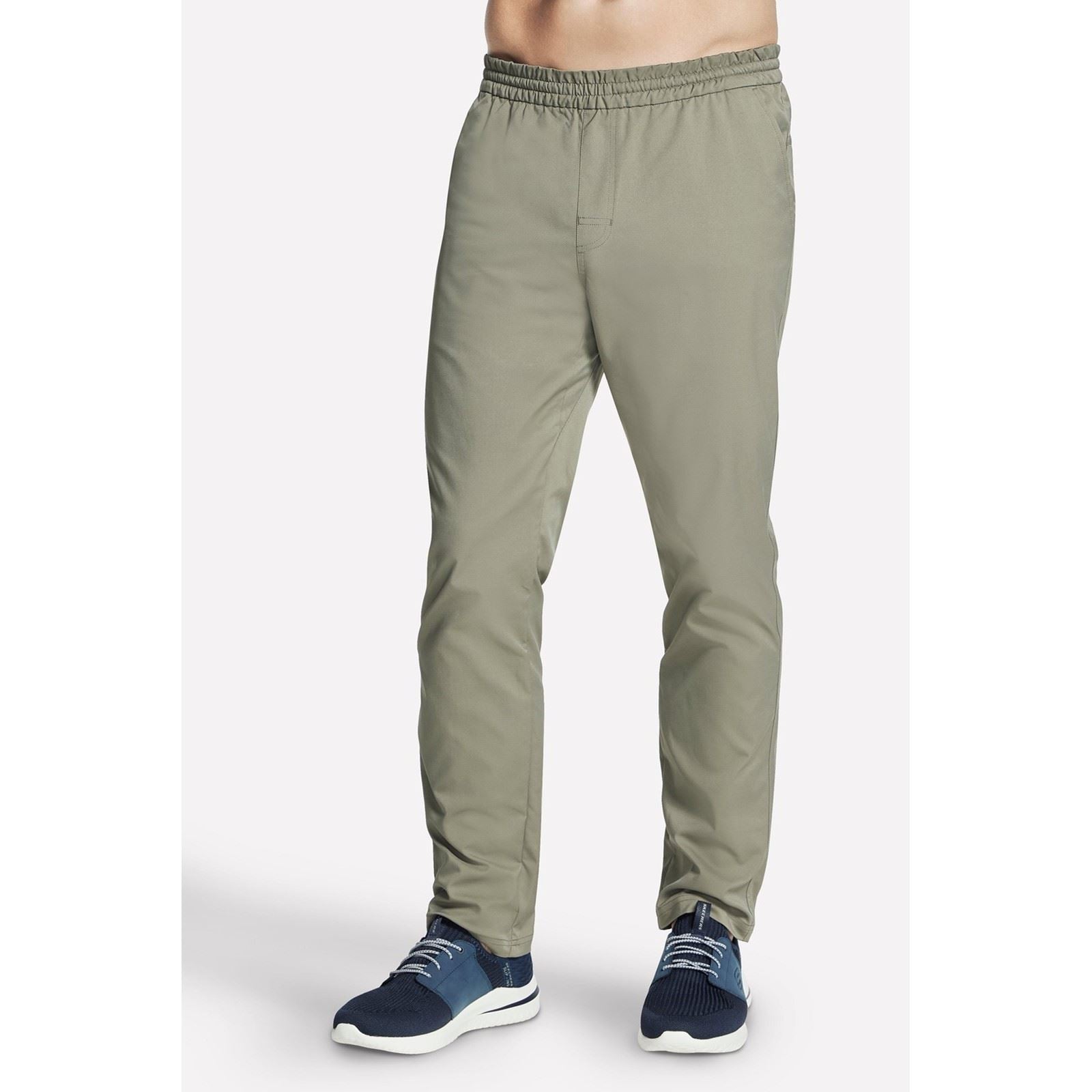 Skechers Performance Pant Downtown Classic Polyester Herren Olivfarbene Trainingshosen