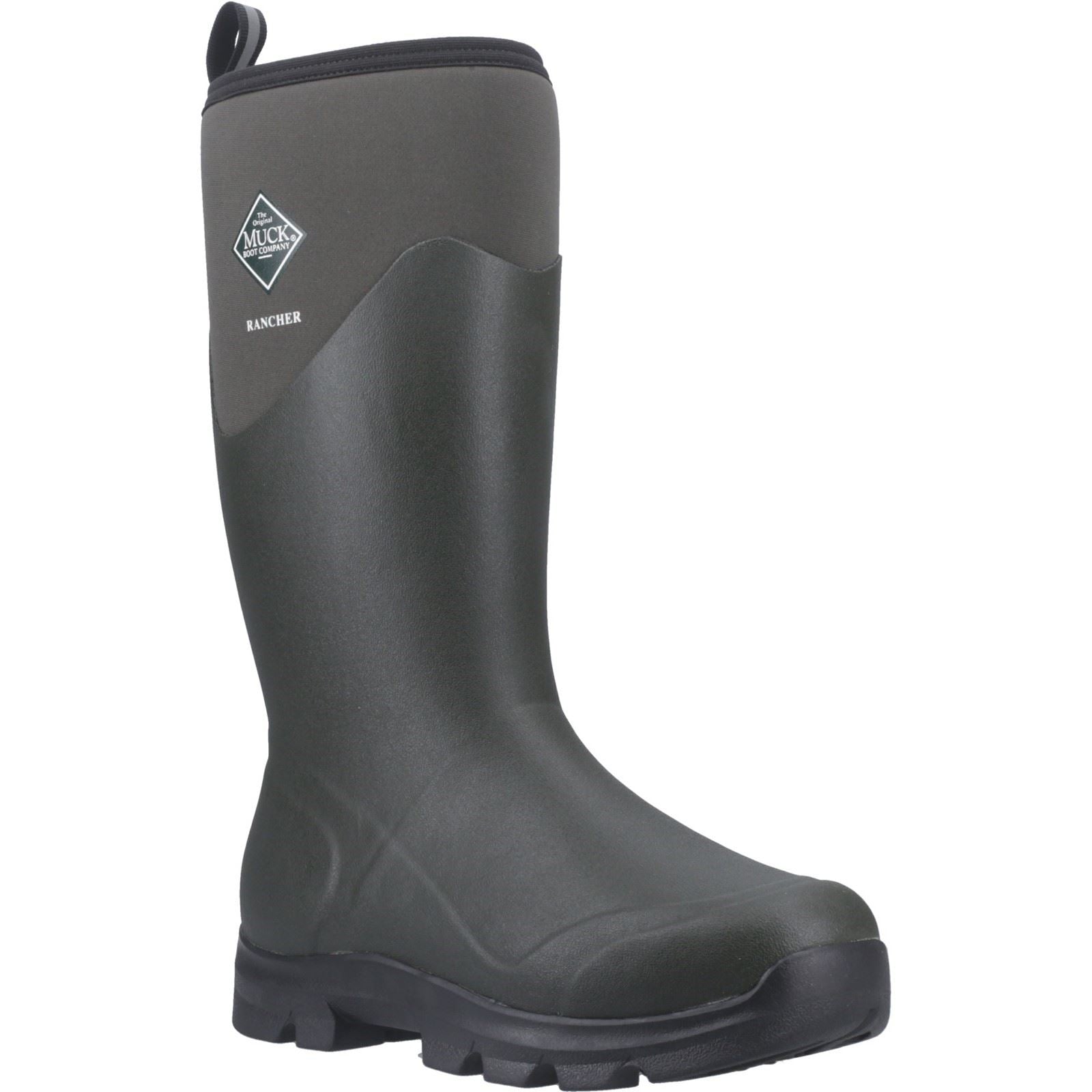 Muck Boots Rancher Herren Winter Kniehohe Stiefel in Olivgrün/Schwarz aus Gummi