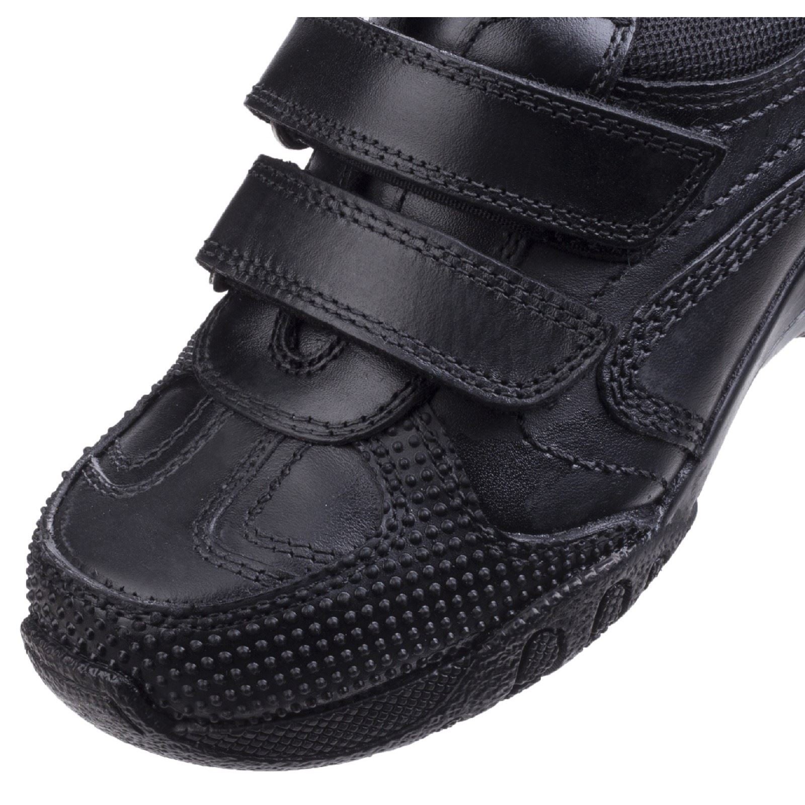 Hush Puppies Jezza Senior Lederslipper In Schwarz Für Jungen