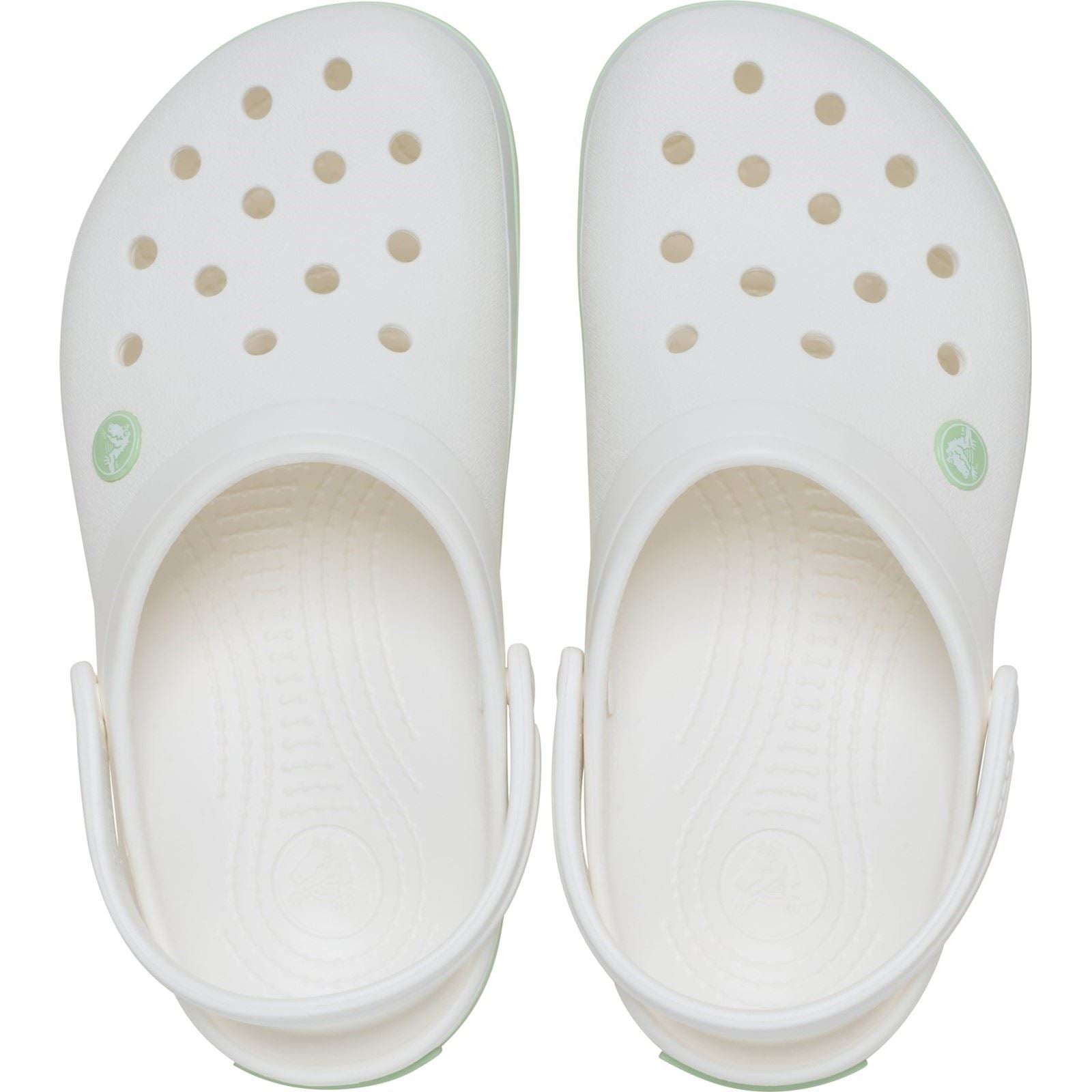 Crocs Crocband Eva Damen Clogs Weiß/Serene Grün