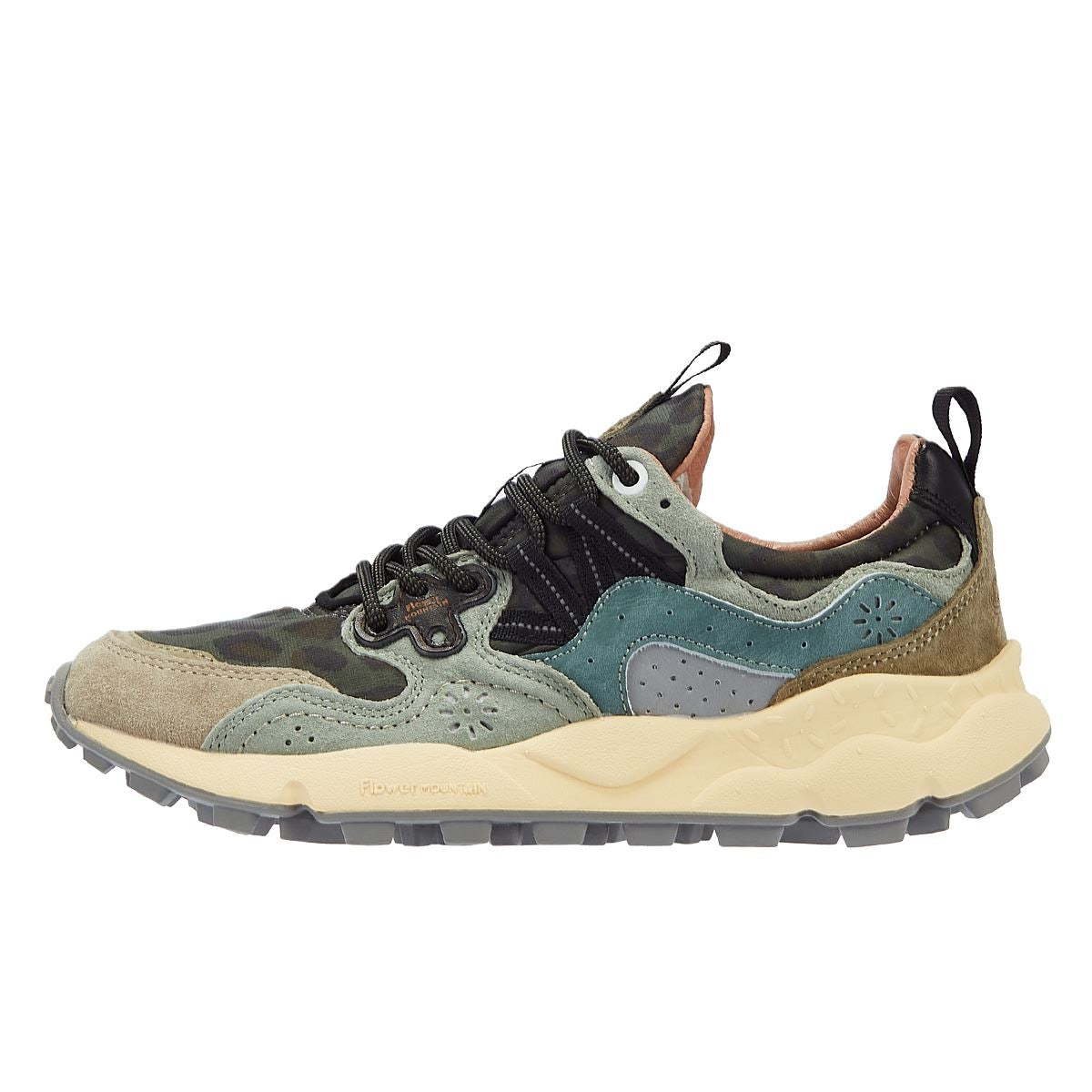 Flower Mountain Yamano 3 Schwarze Farbe/Graue Wildleder-Sneakers