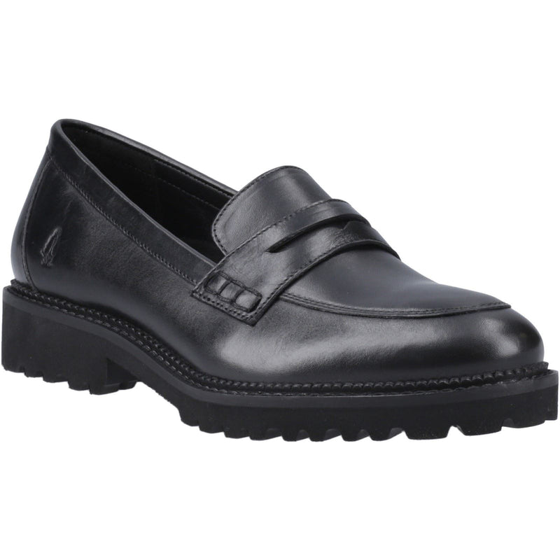 Hush Puppies Grazia Mädchenschwarze Slipper Aus Leder