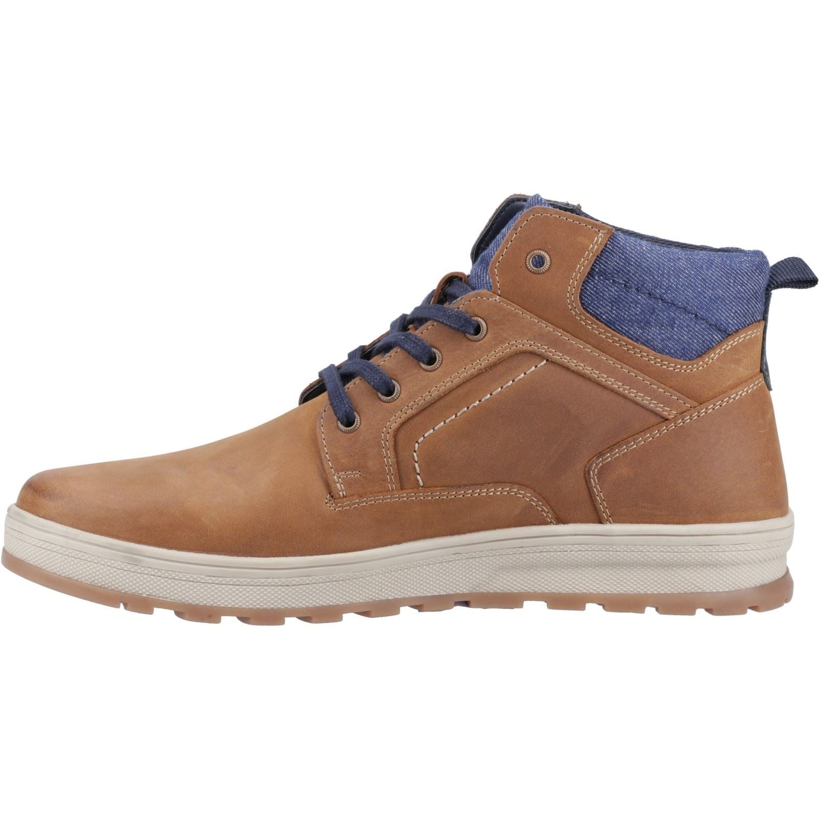 Hush Puppies Caleb Leder Herrenschuhe In Tan