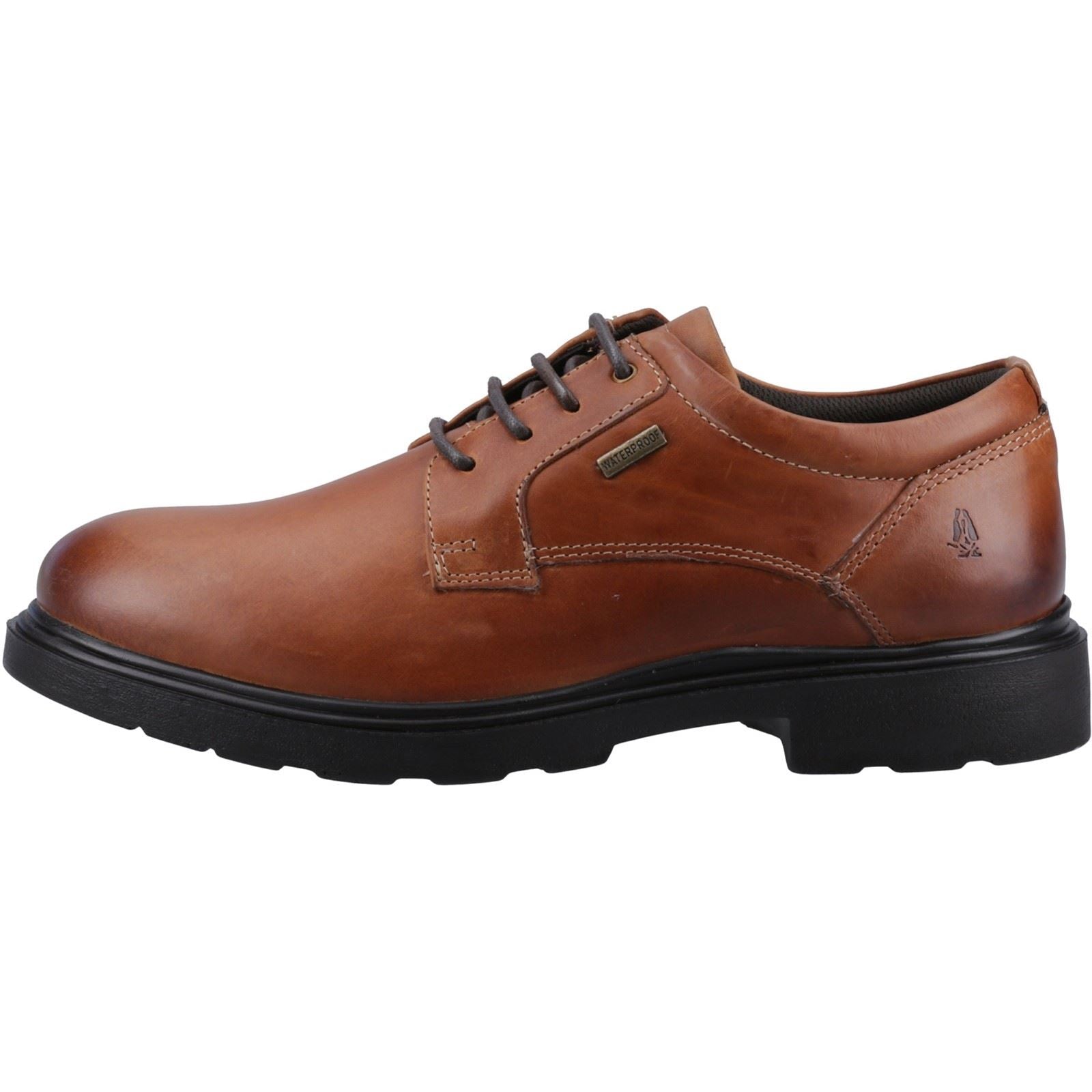 Hush Puppies Pearce Leder-Herrenschuhe In Hellbraun Mit Schnürung