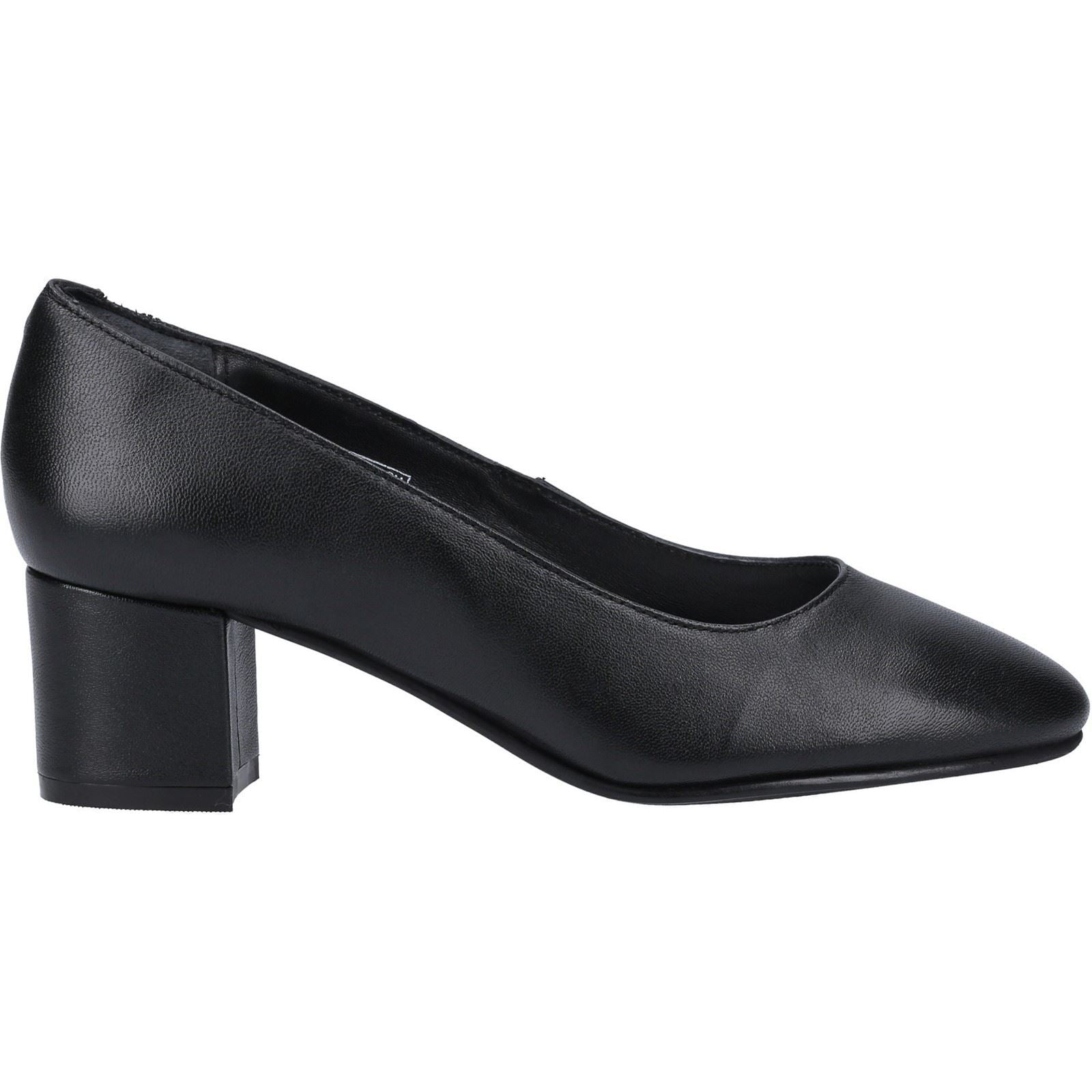 Hush Puppies Anna Wide Leder Frauen Schwarze Absätze