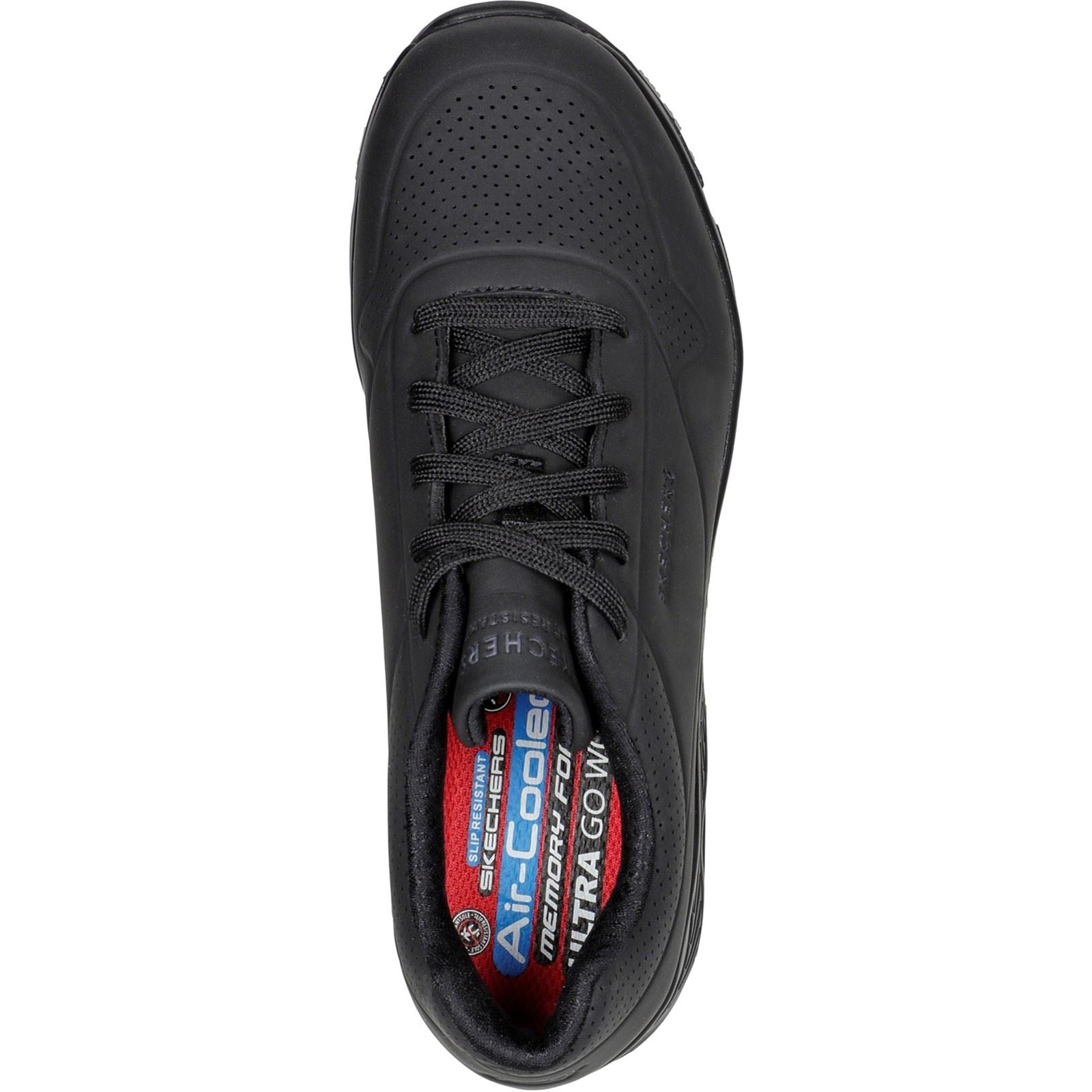 Skechers Workwear Work Relaxed Fit: Uno SR Frauen Schwarz Sicherheits-Sneaker
