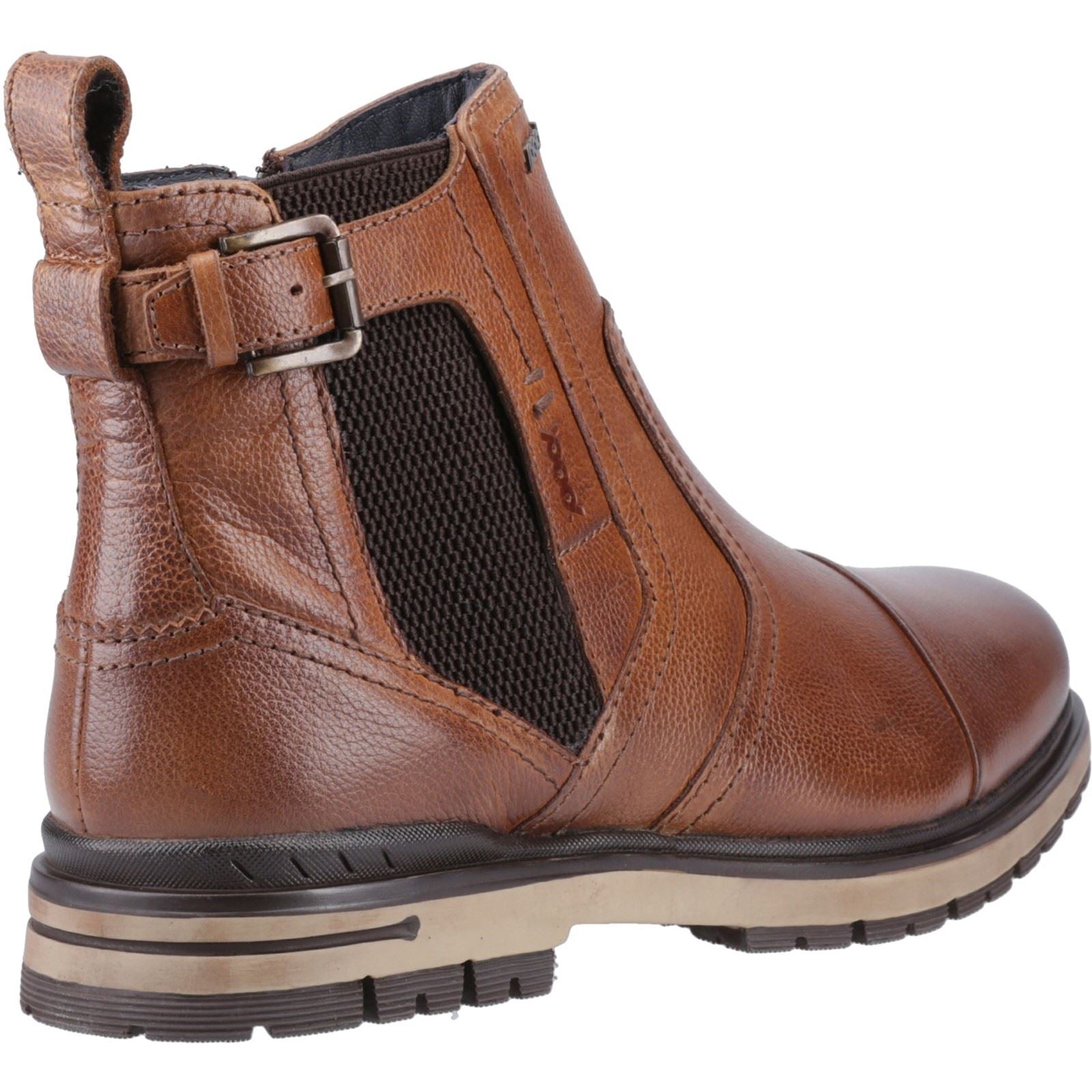 Pod Apollo Leder/Textil-Herrenstiefel In Braun