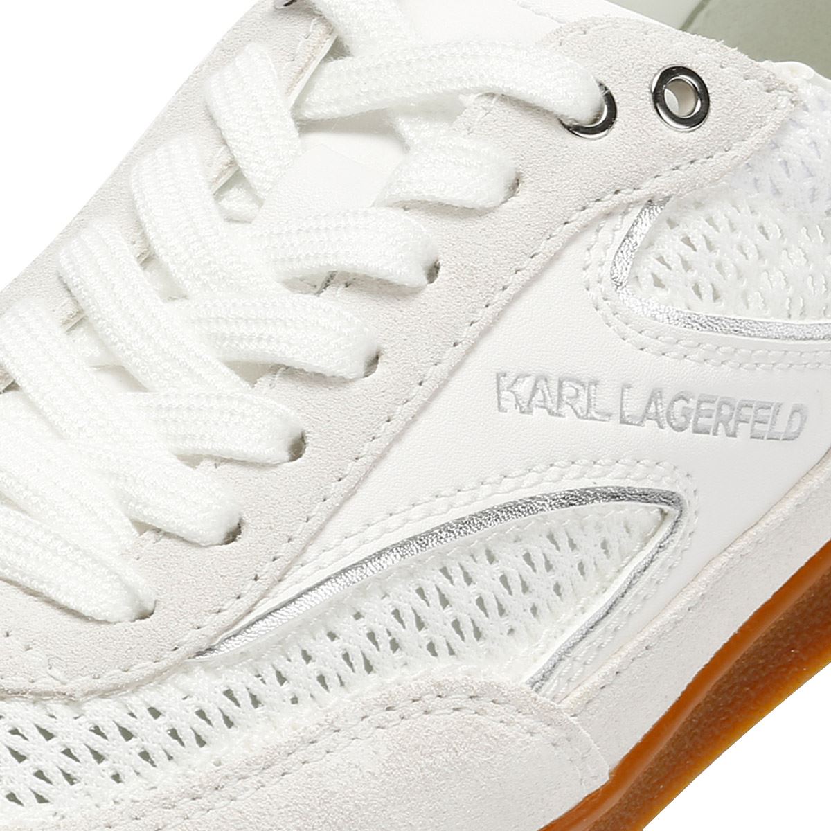 Karl Lagerfeld Kandidate Mesh Mix Damen Weiße Sneakers