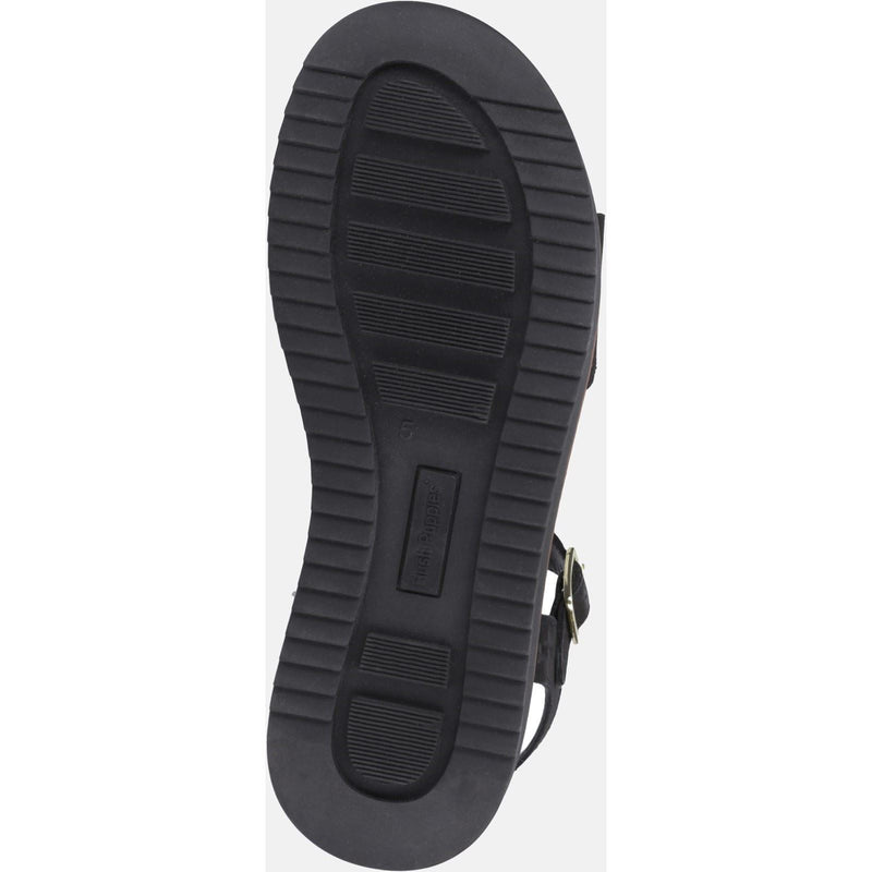 Hush Puppies Cassie Nubuk Damen Sandalen In Schwarz