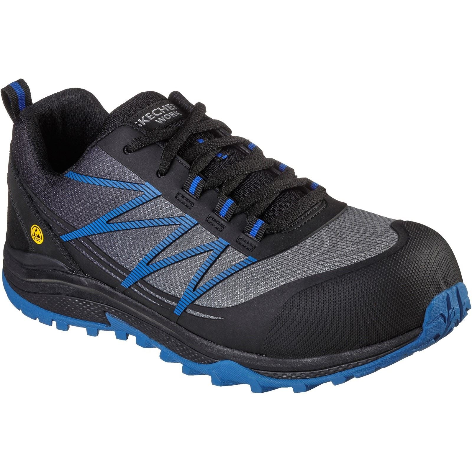 Skechers Workwear Puxal Textil Herren Sicherheitssneaker Schwarz/Blau