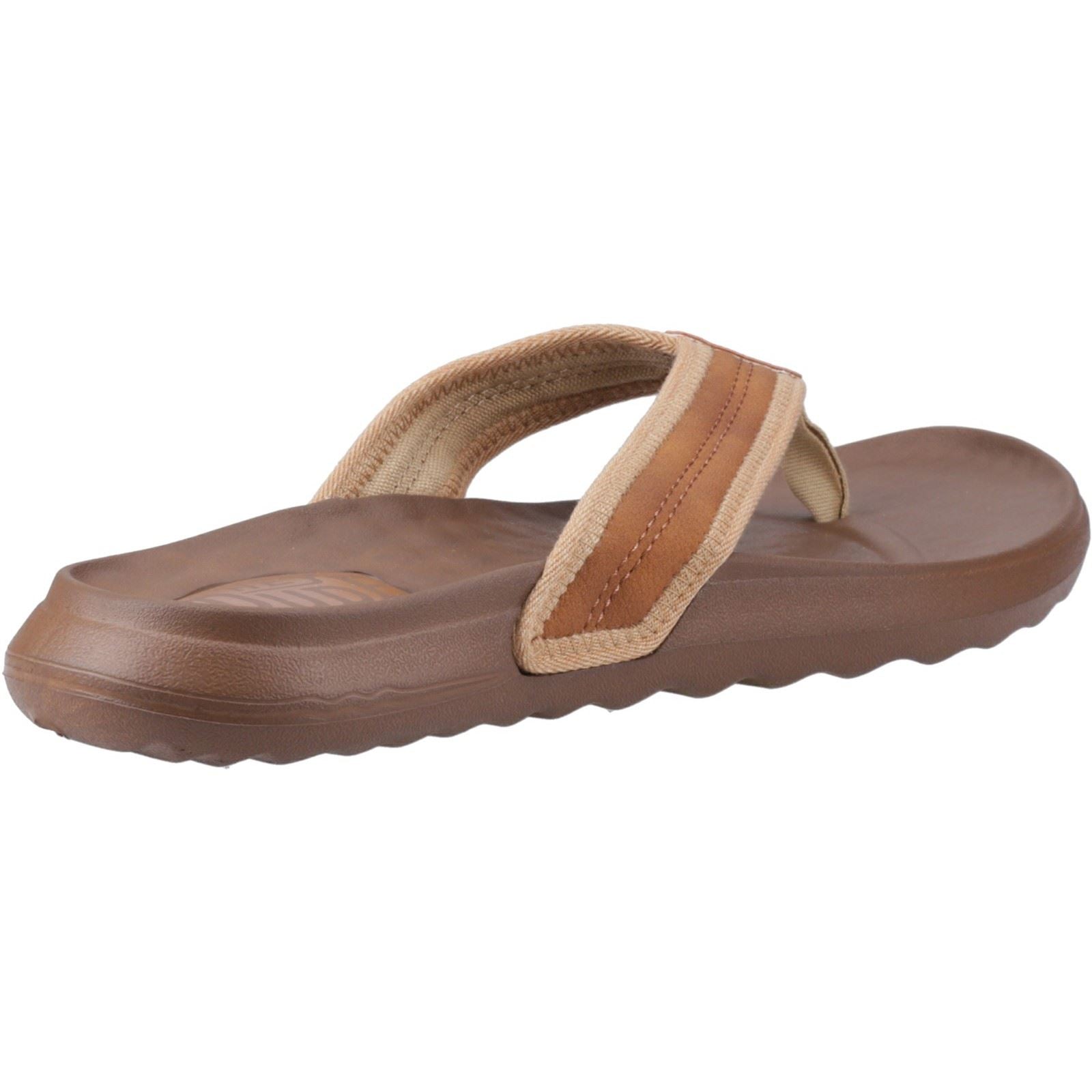HEYDUDE Myers Polyurethan Herren Löwe Orange/Downtown Braun Flip-Flops