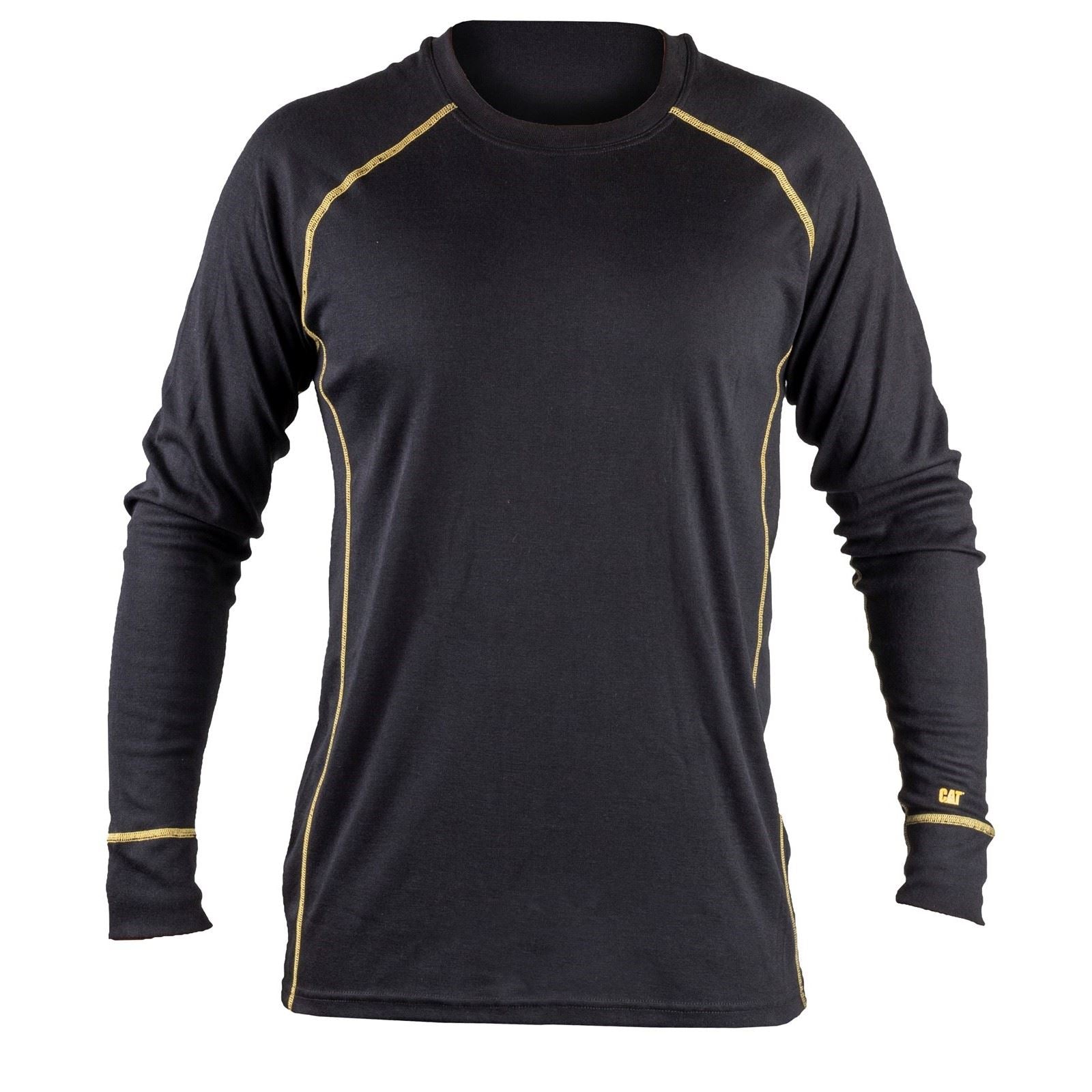 Caterpillar Thermo Polyester Herren Schwarz Baselayer Shirt