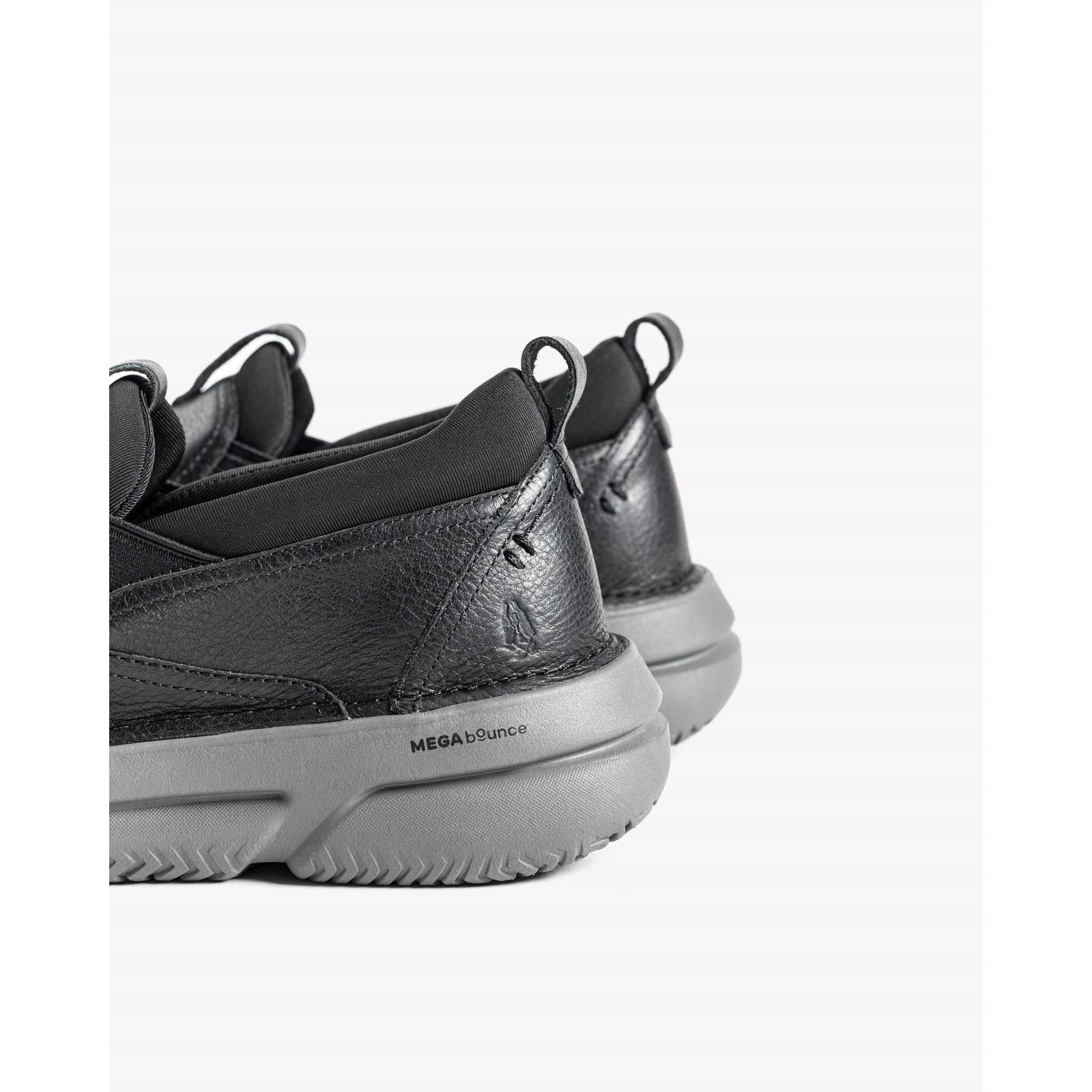 Hush Puppies Baylor Herren Schwarz Leder Sneakers