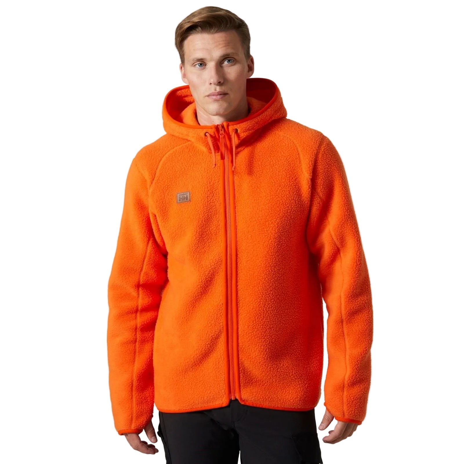 Helly Hansen Workwear Heritage Pile Hoodie Herren Orangenfleecejacke
