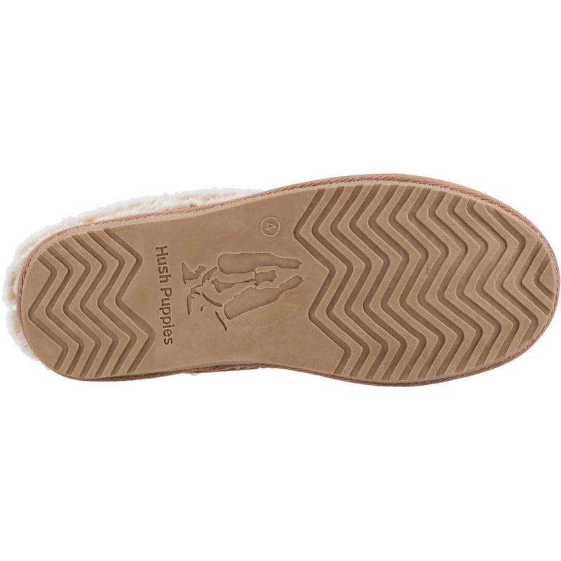 Hush Puppies Anika Damenhausschuhe aus Veloursleder in Tan