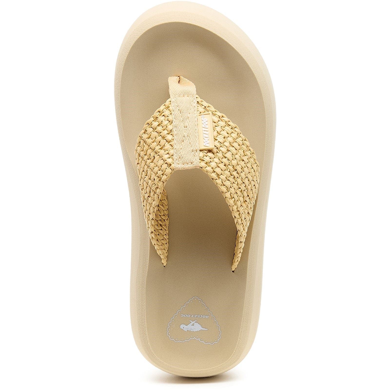 Rocket Dog Sandy Raffia Damen Natur Sandalen Aus Textil