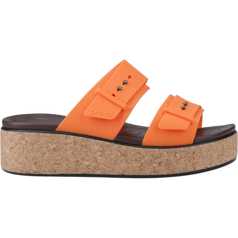 Crocs Brooklyn Buckle Damen Topaz Keilabsätze