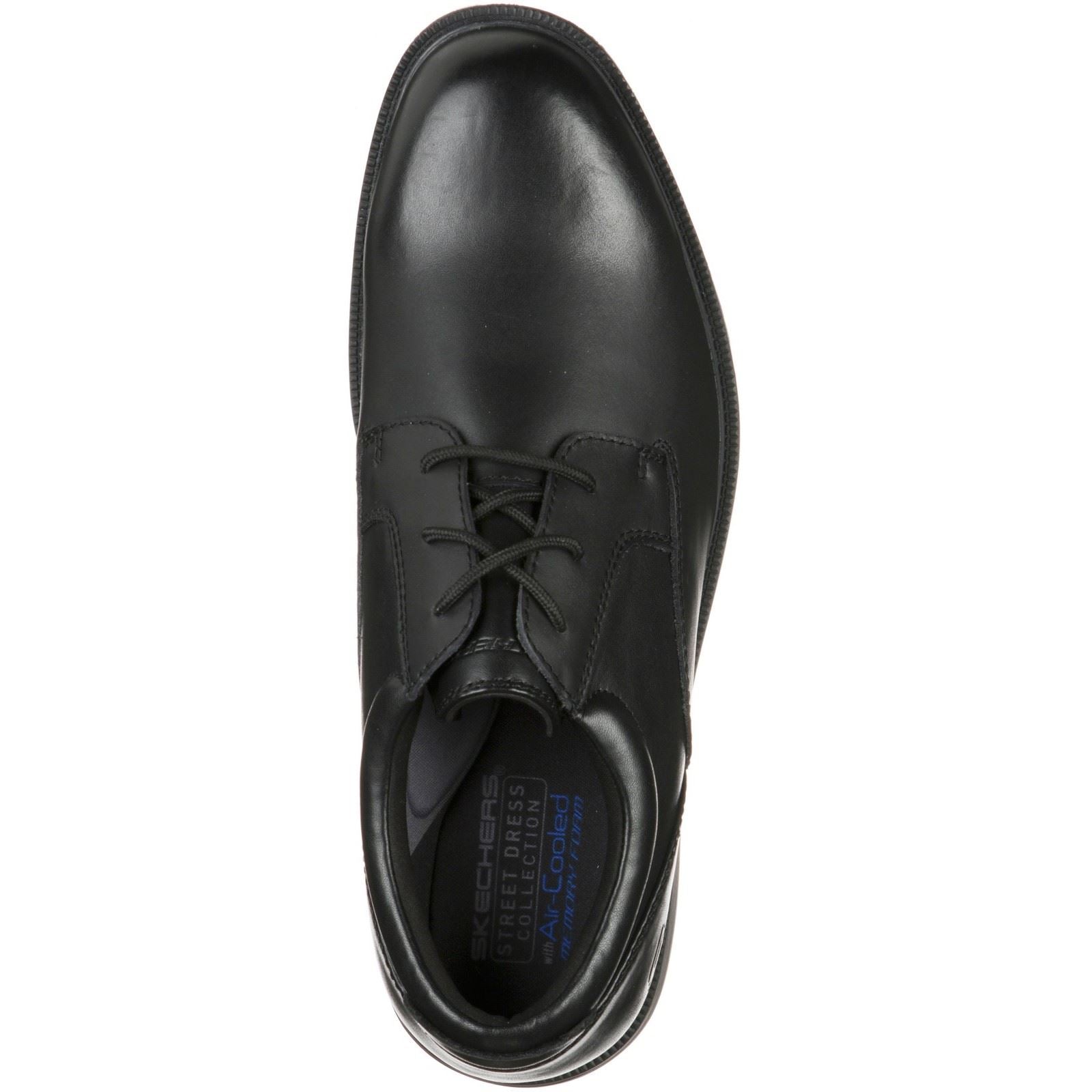 Skechers Dreston Rasmiss Leder Herren Schwarz Schnürschuhe