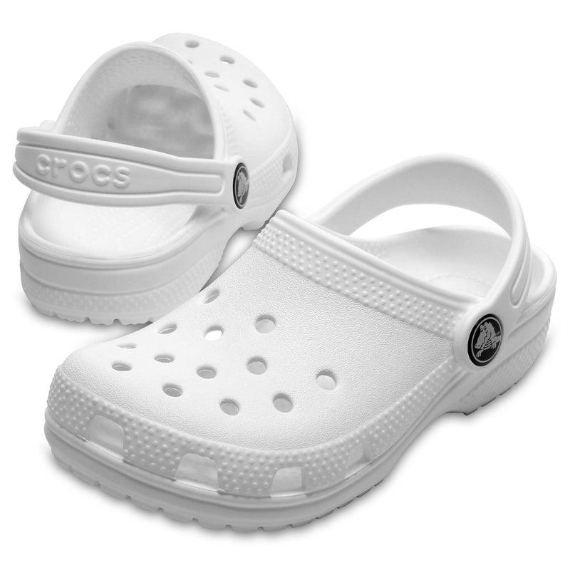 Crocs Kids' Classic Clog Thermoplastische Weiße Loafer