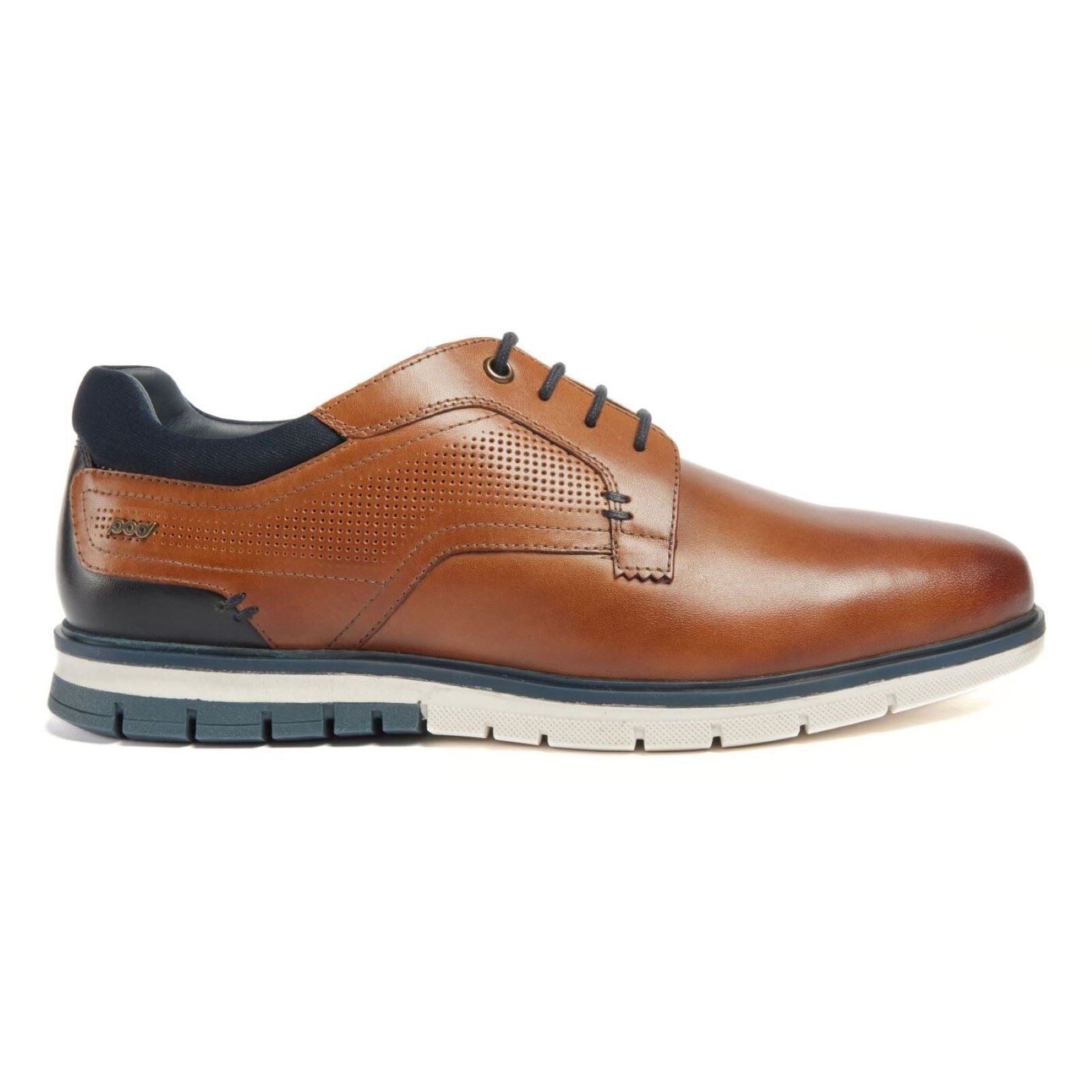 Pod Merlin Herren Lederschuhe In Tan Zum Schnüren