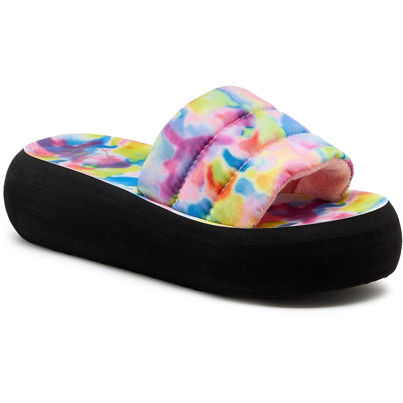 Rocket Dog Splash Loyal Tie Dye Damen Textil-Sandalen In Pink/Multi