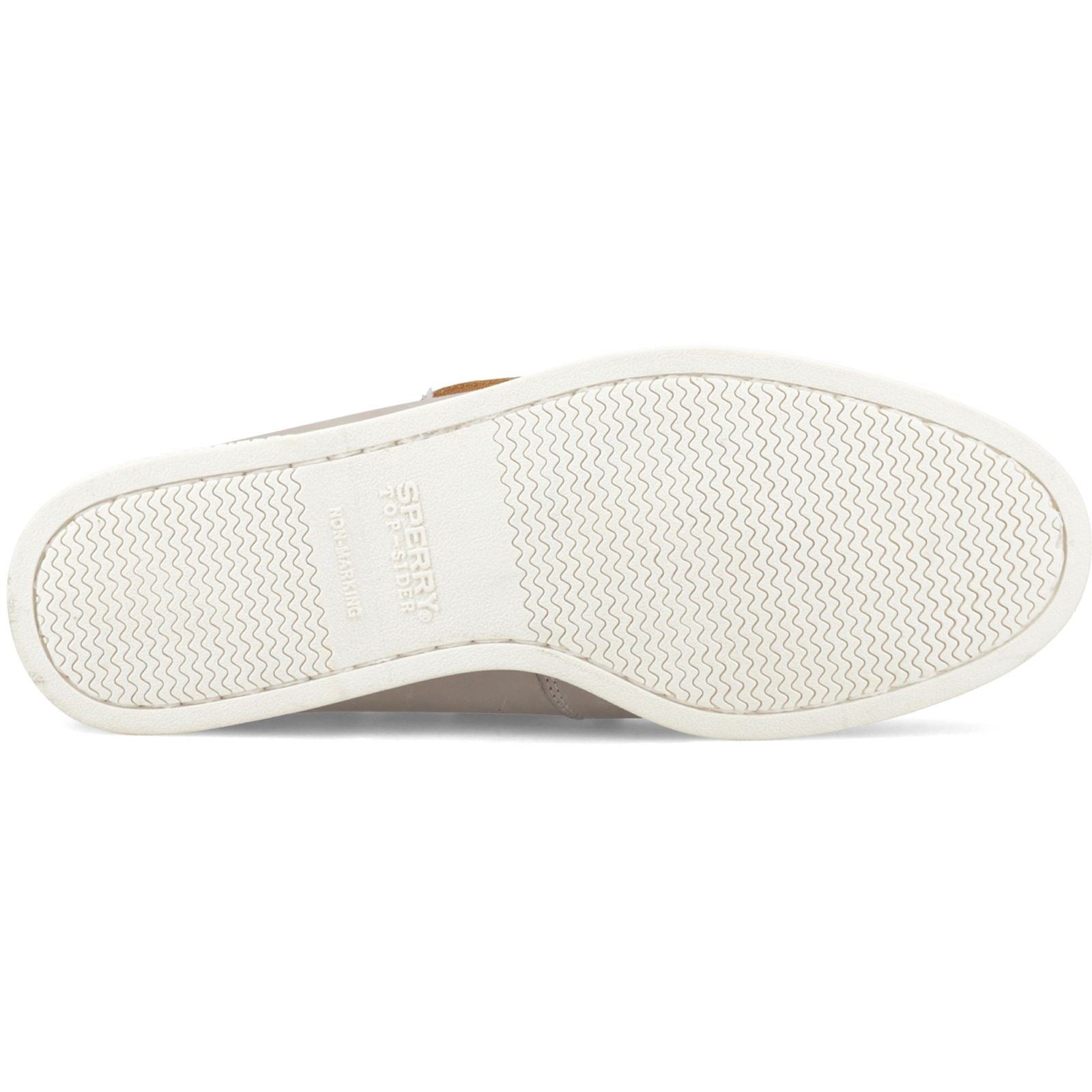 Sperry Tacoma 2 Eye Boat Leder Herren Graue Bootsschuhe