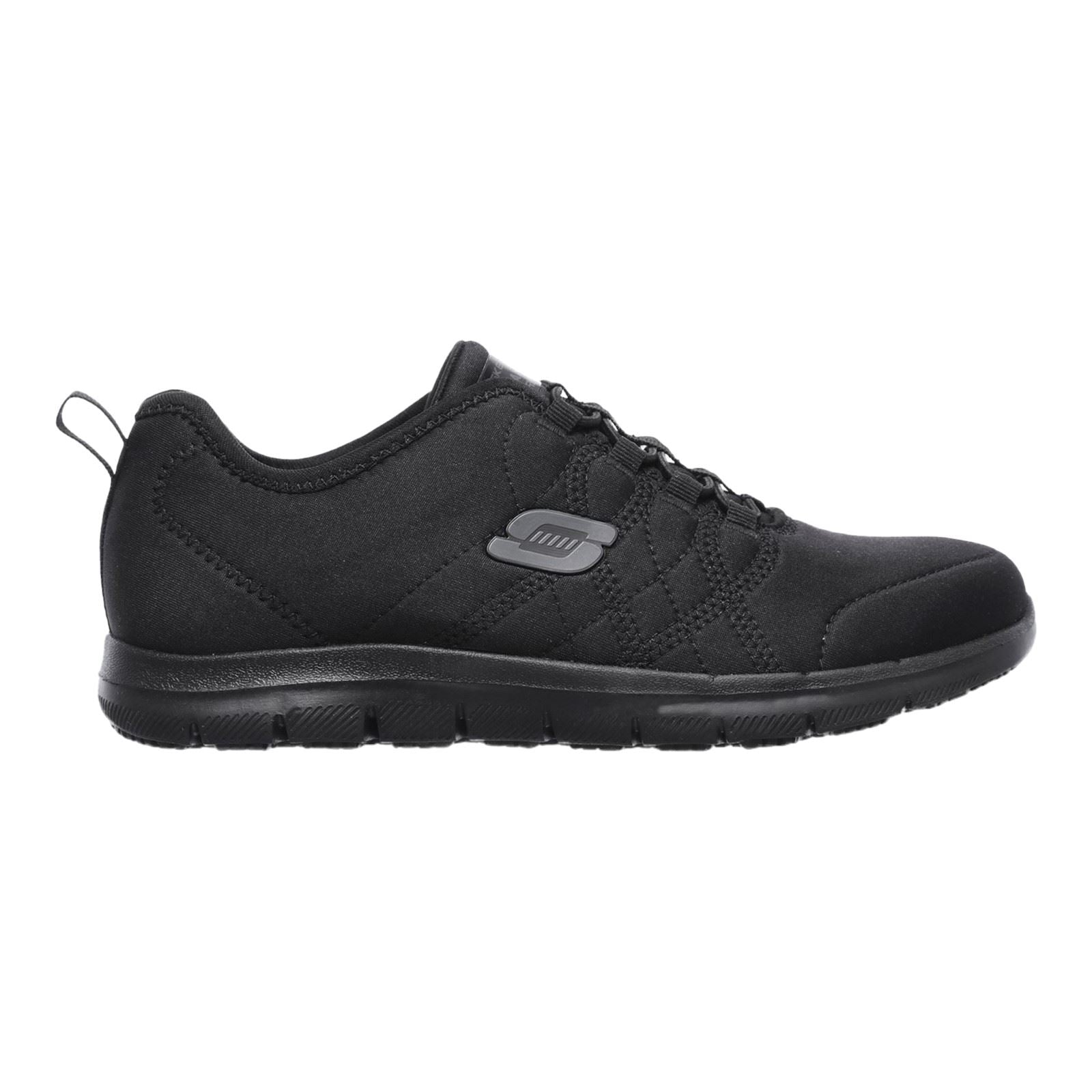 Skechers Workwear Ghenter Srelt Polyester Damen Schwarze Sicherheits-Sneaker