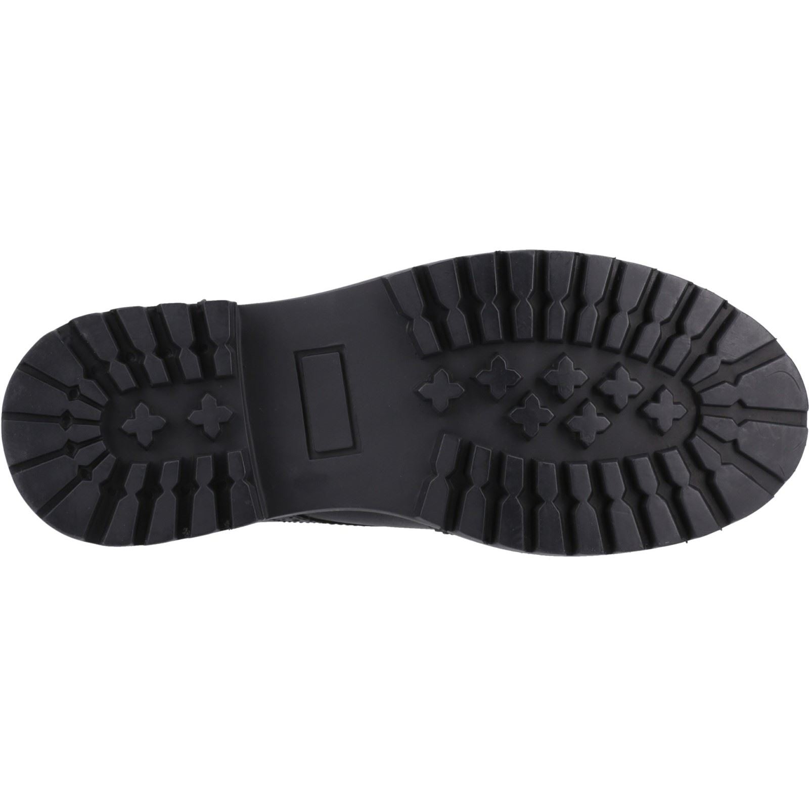 Hush Puppies Athena Senior Mädchen Brogues Aus Schwarzem Leder