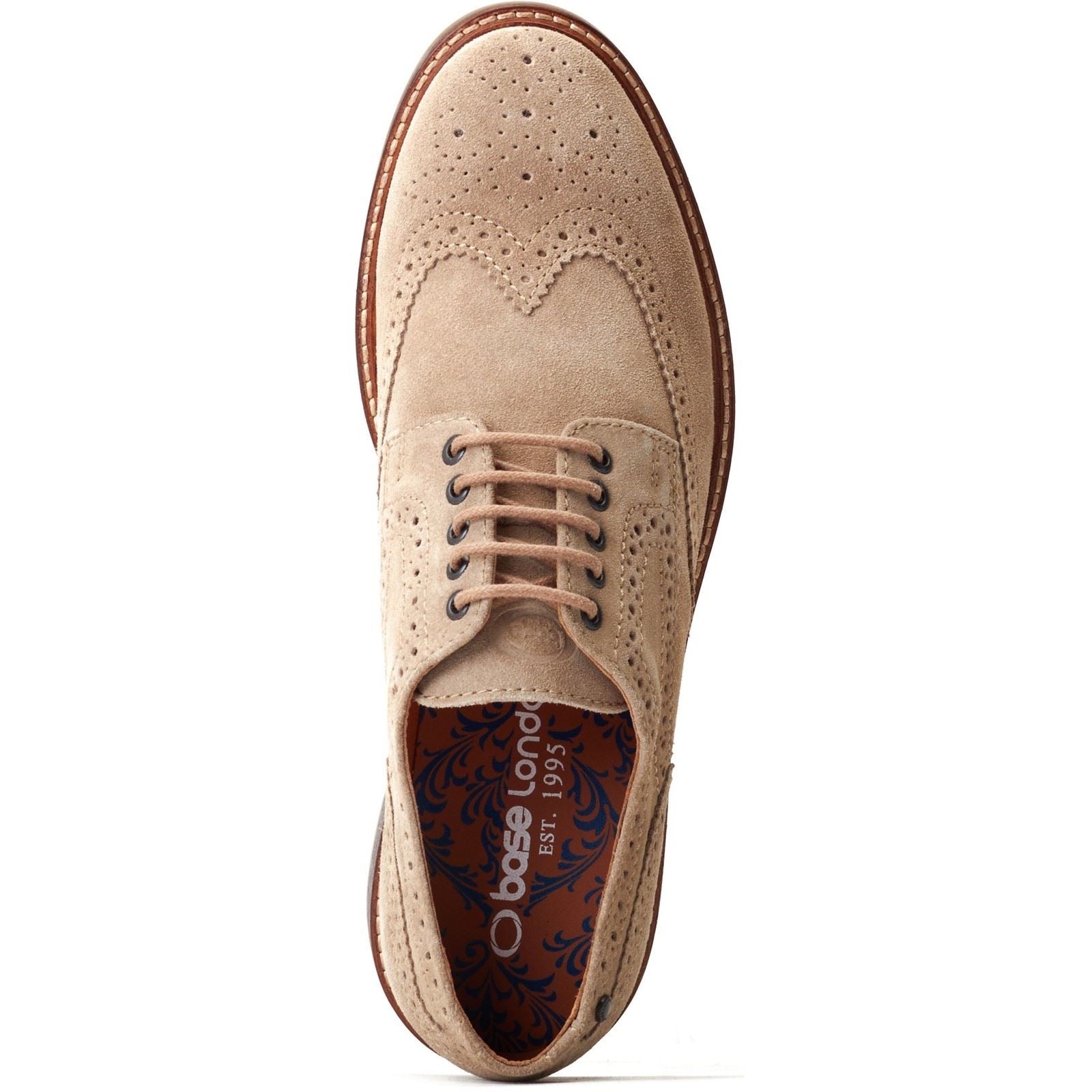 Base London Hatfield Leder Herren Sandschuhe Mit Brogue-Muster