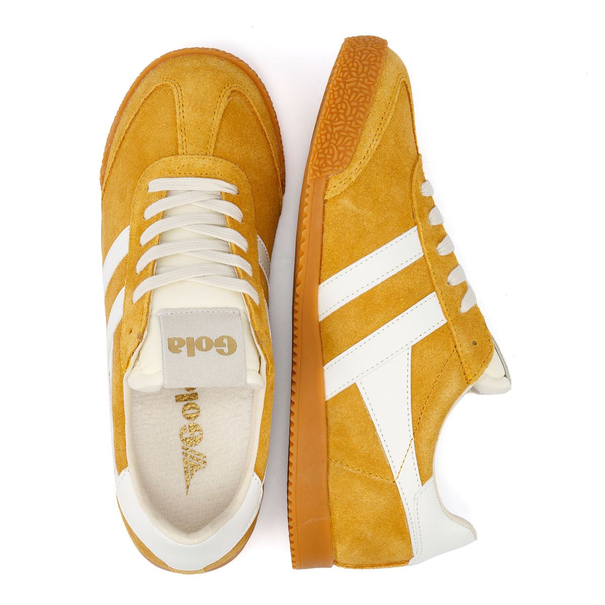 Gola Elan Wildleder Damen Gelbe Turnschuhe