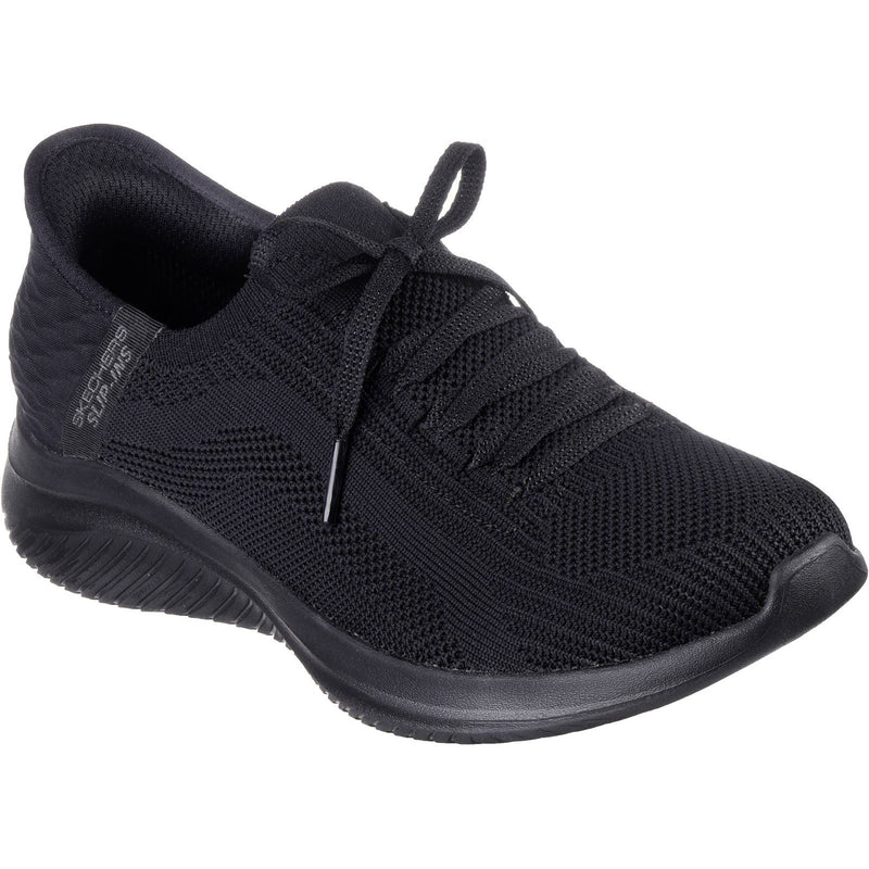 Skechers Ultra Flex 3.0 - Brilliant Textile Damen-Sneaker In Schwarz